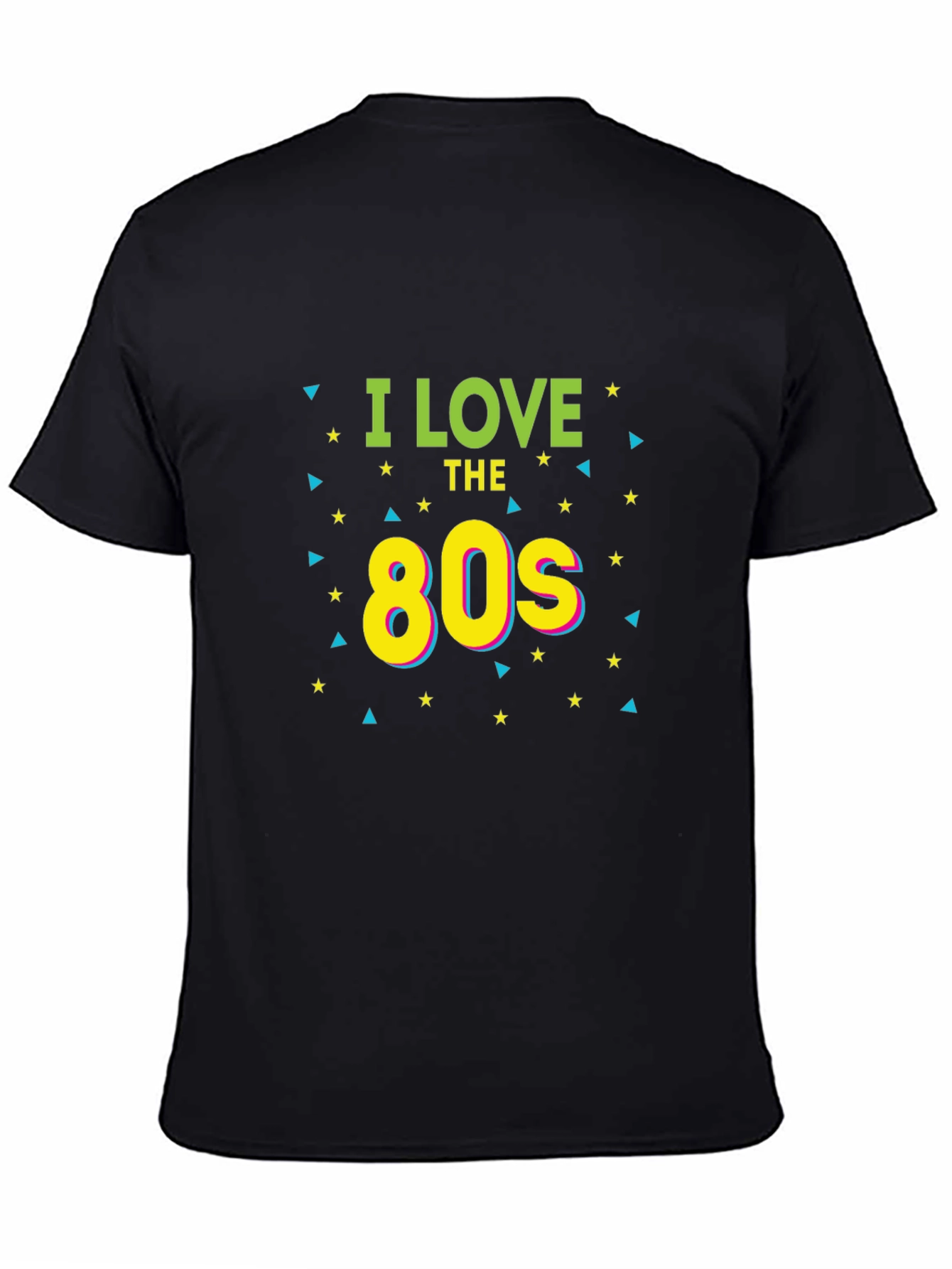 I Love The 80s Retro Black T-Shirt
