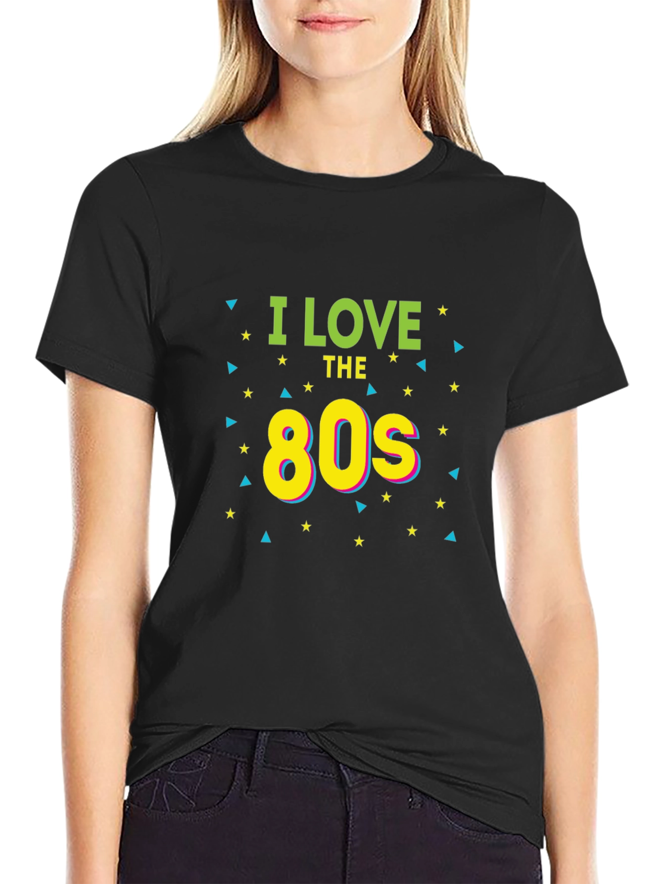 I Love The 80s Retro Black T-Shirt