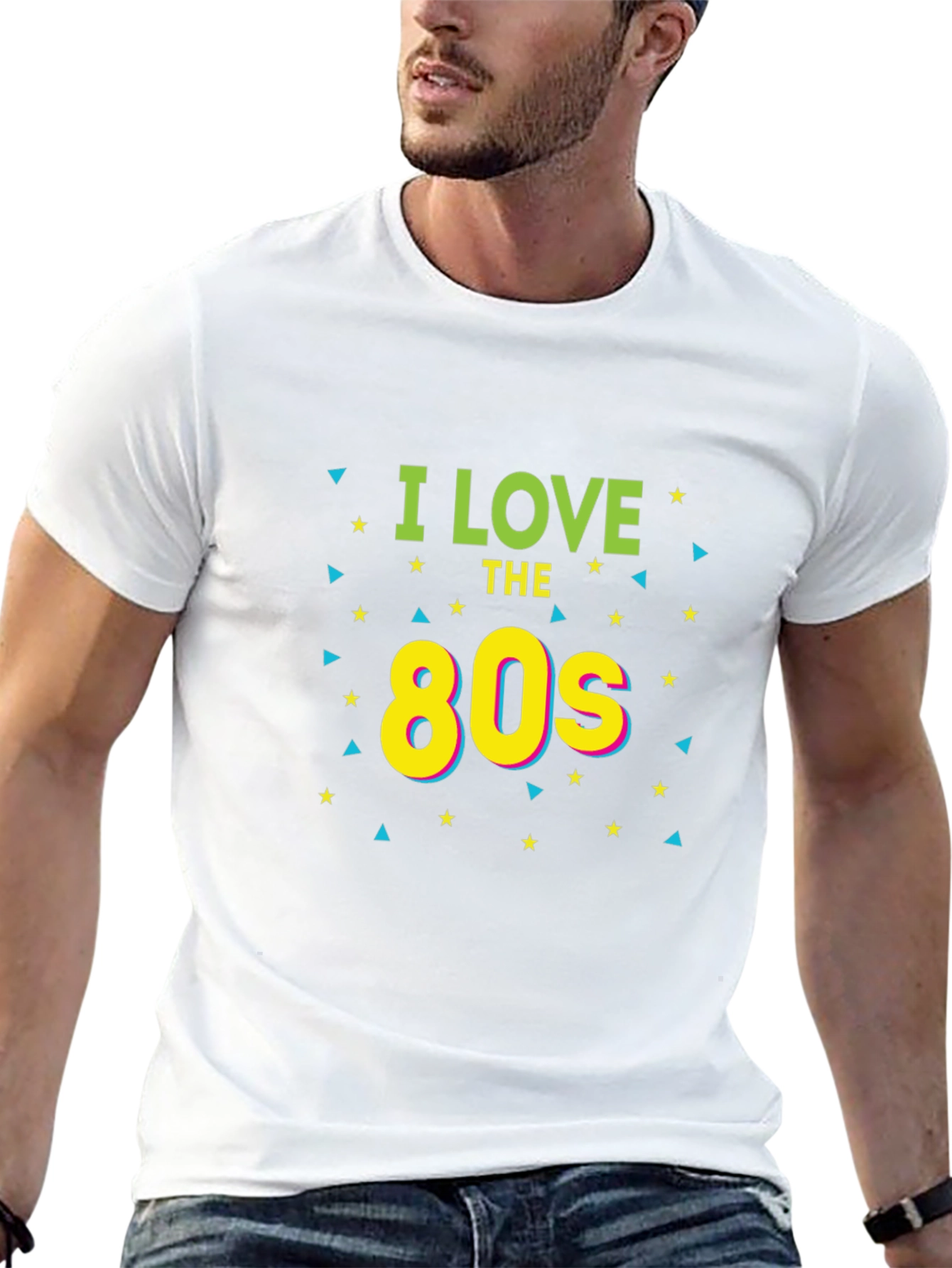 I Love The 80s Retro Black T-Shirt