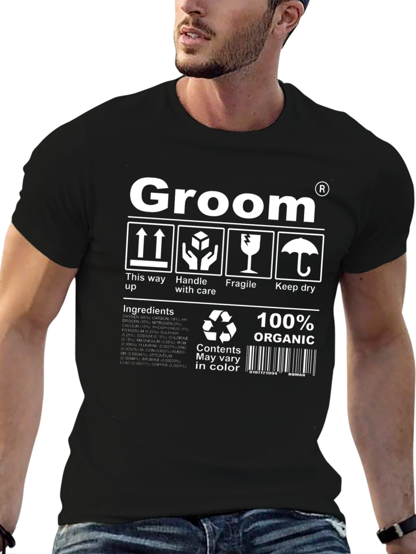 Groom T-Shirt - Funny Organic Husband Wedding