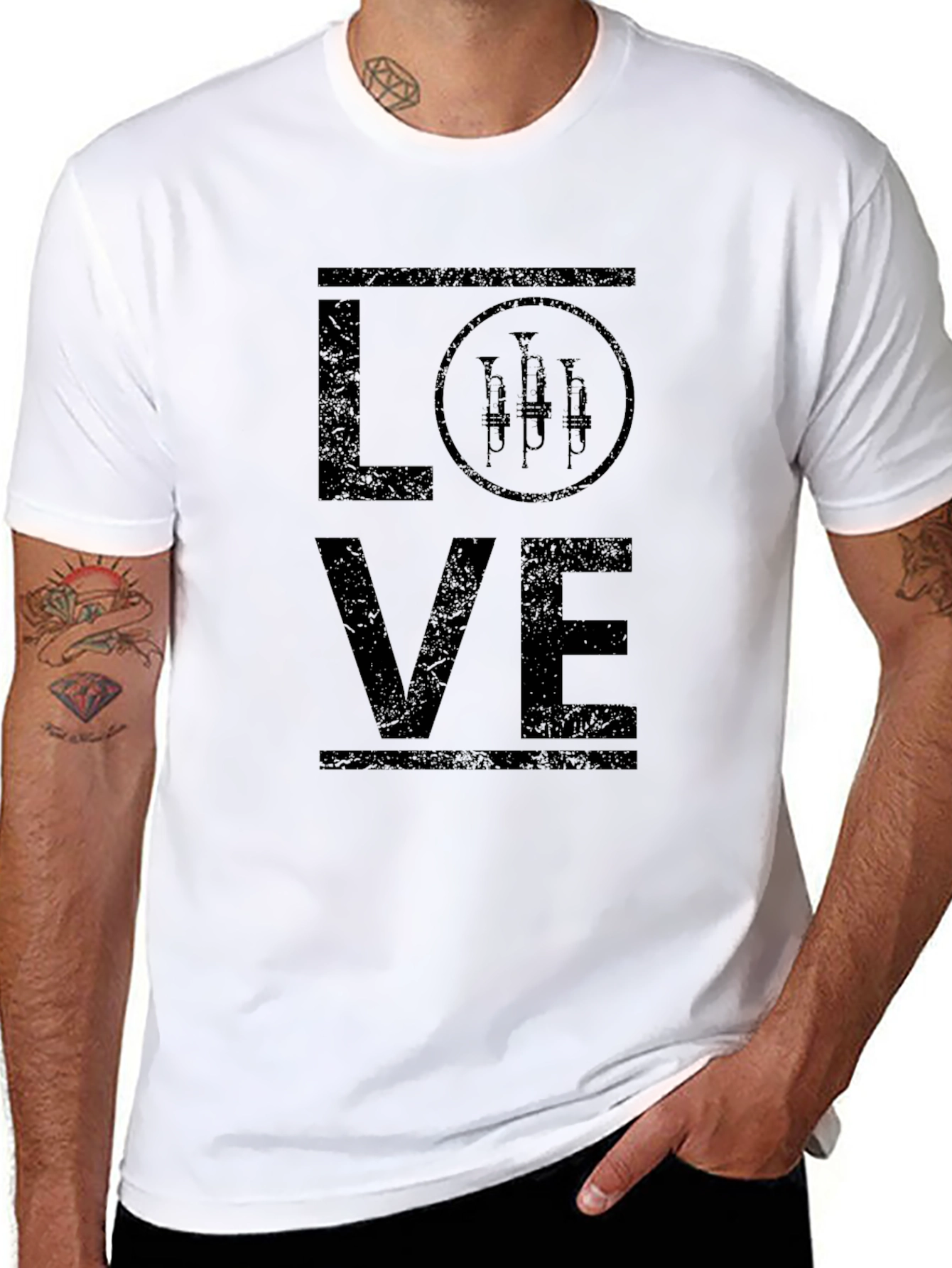 Love Trumpet Music Graphic Tee