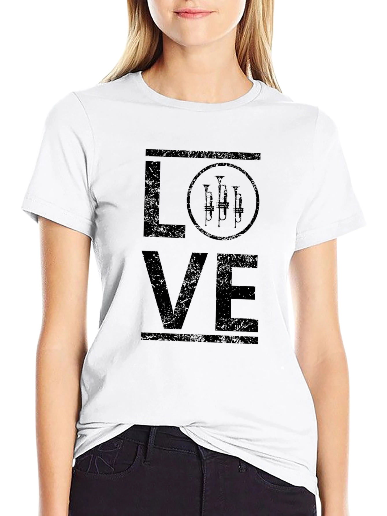 Love Trumpet Music Graphic Tee