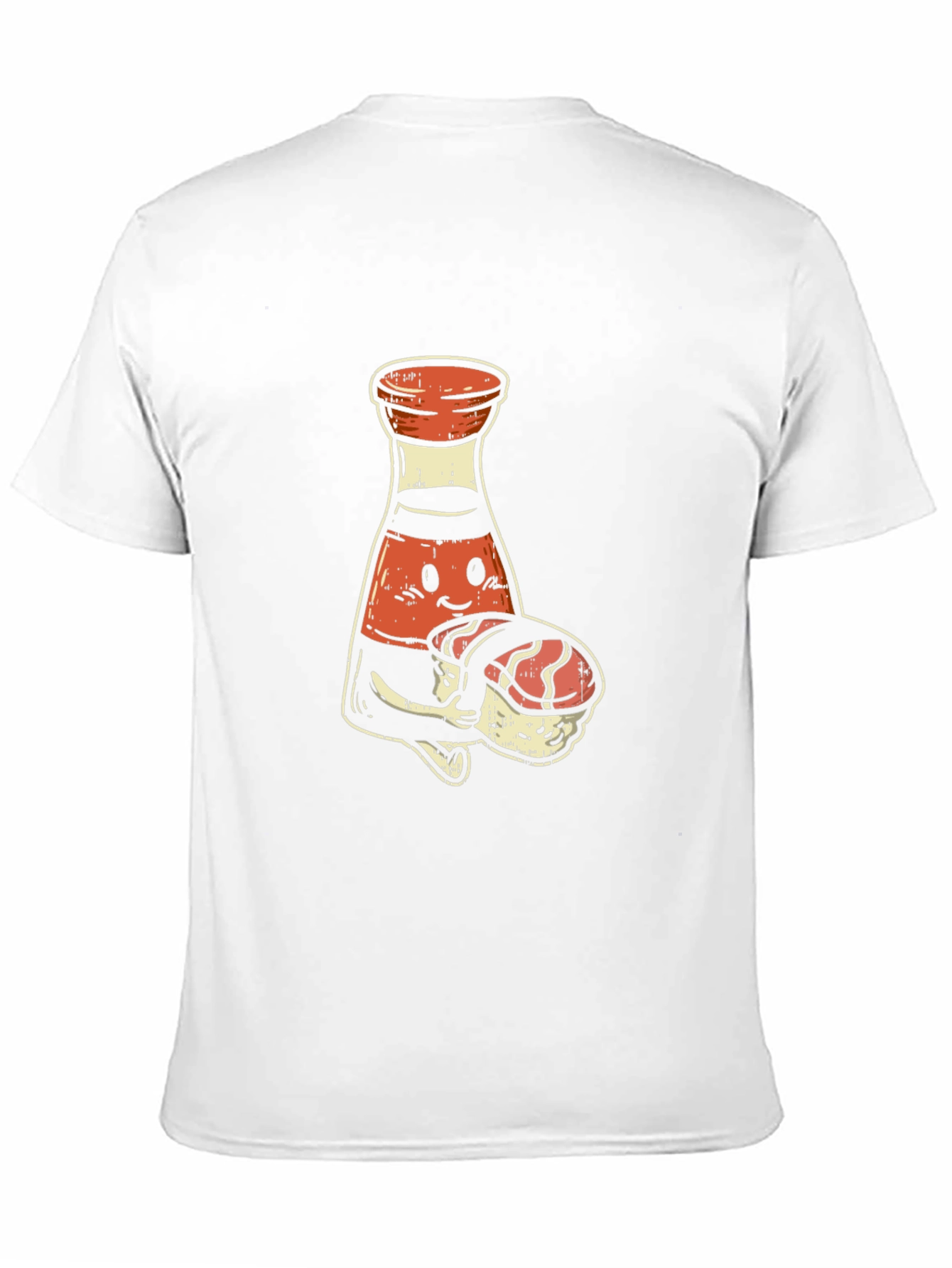 Sushi Soy Sauce Cartoon Graphic T-Shirt