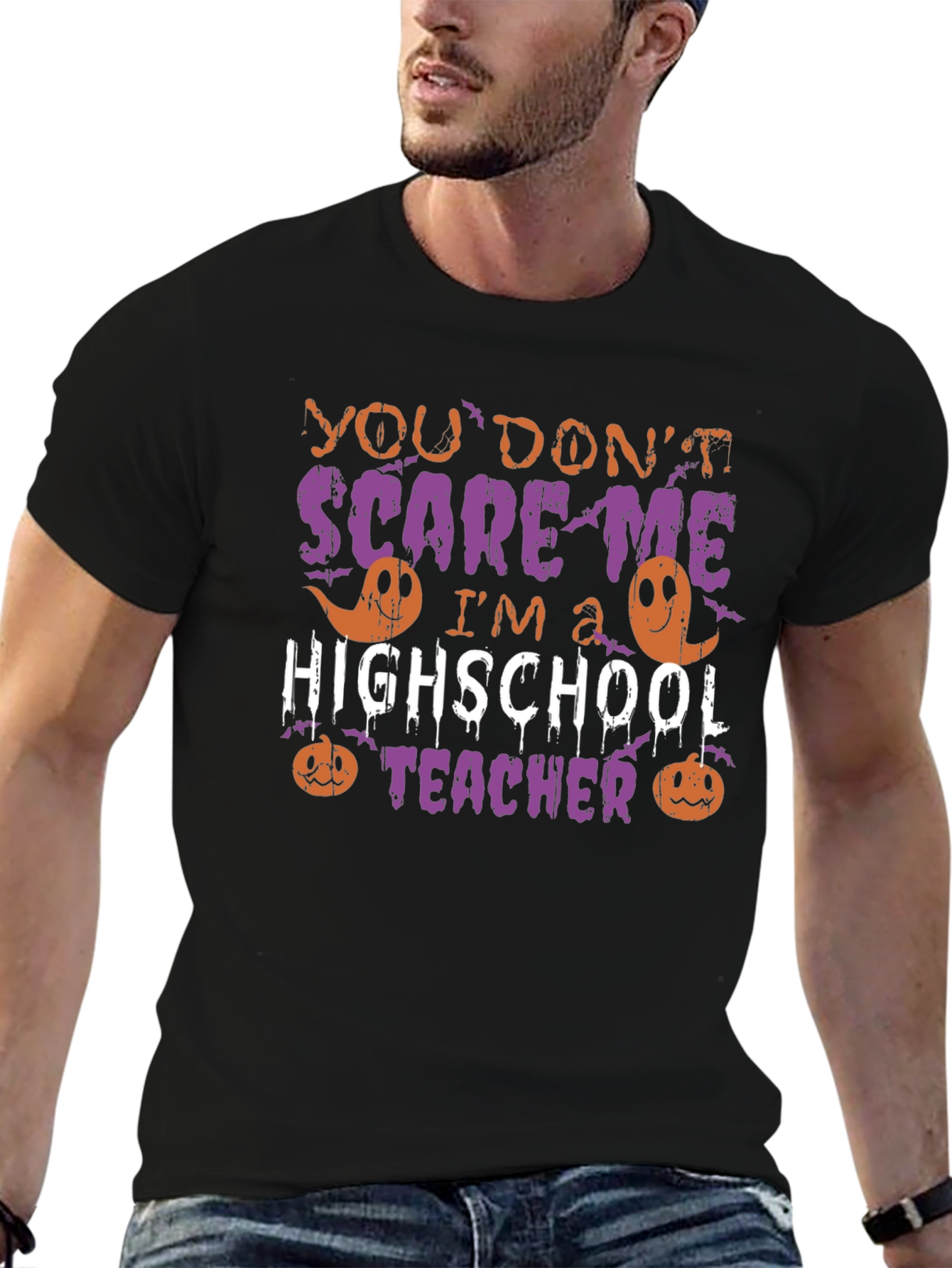 Funny Halloween High School Teacher T-Shirt