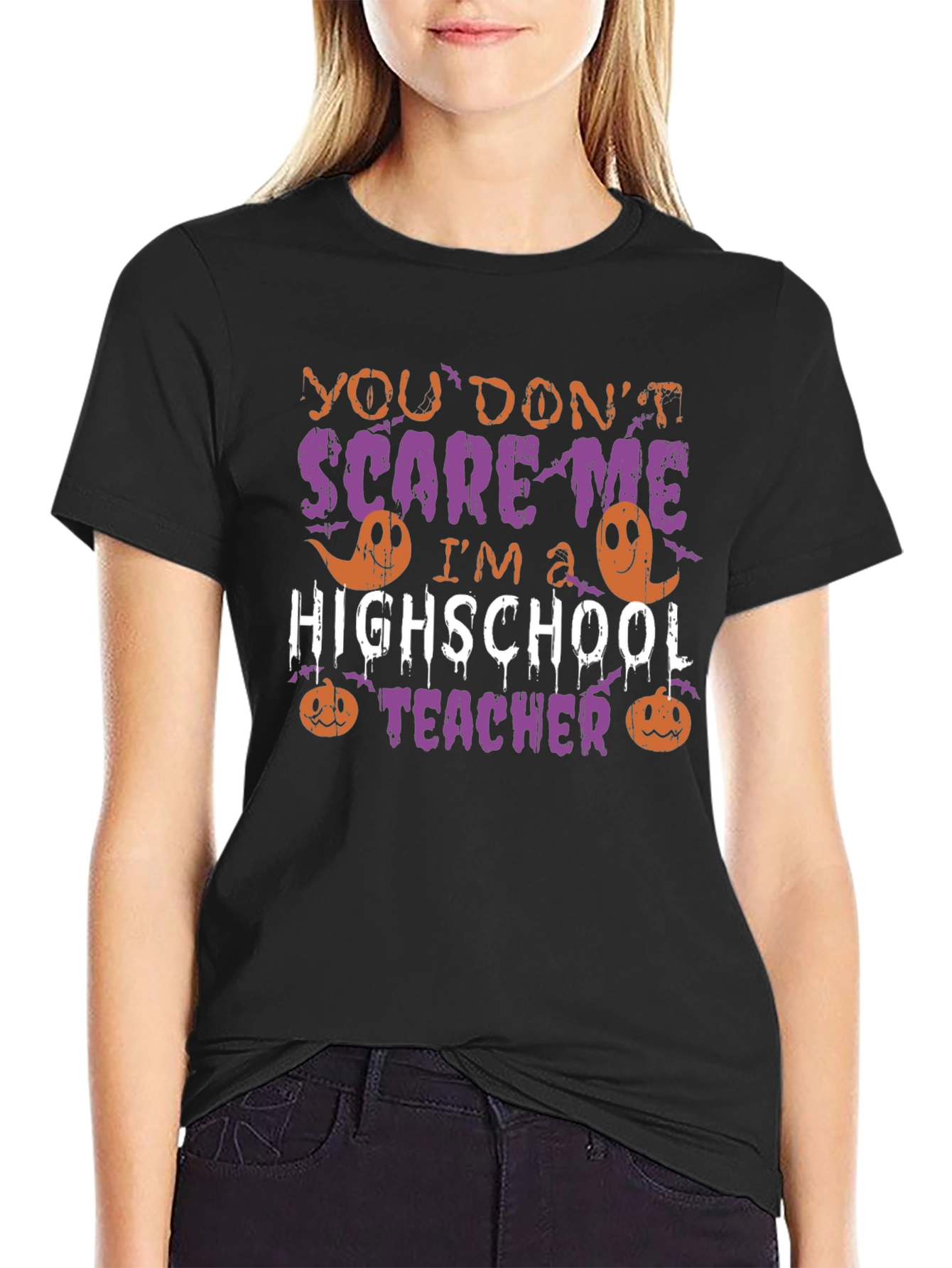 Funny Halloween High School Teacher T-Shirt