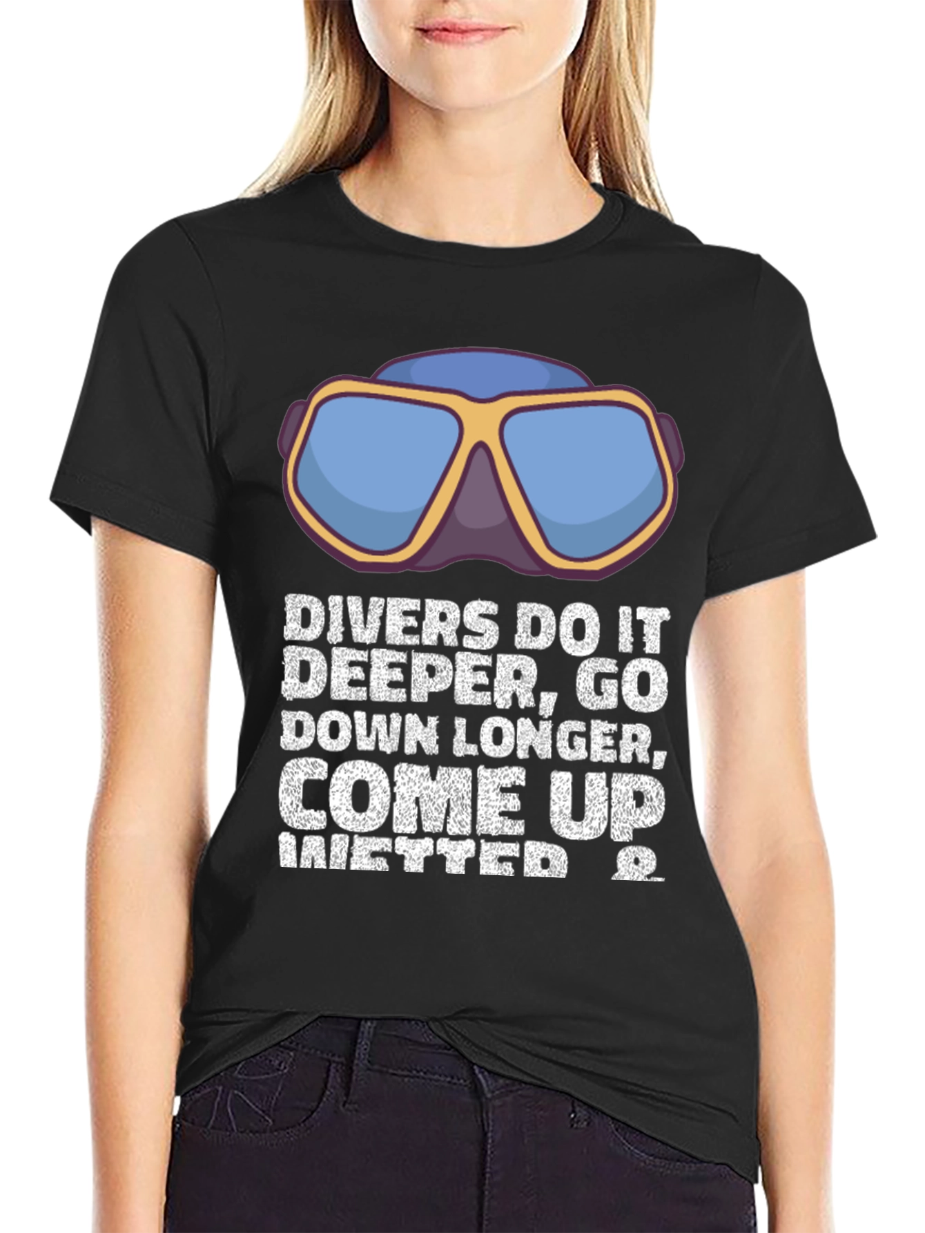 Divers Do It Deeper T-Shirt - Funny Diving Tee