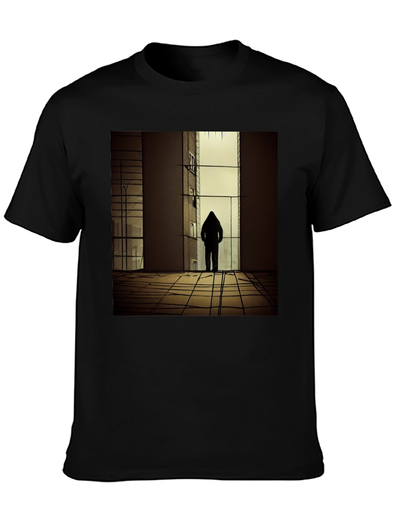 Urban Silhouette Black T-Shirt