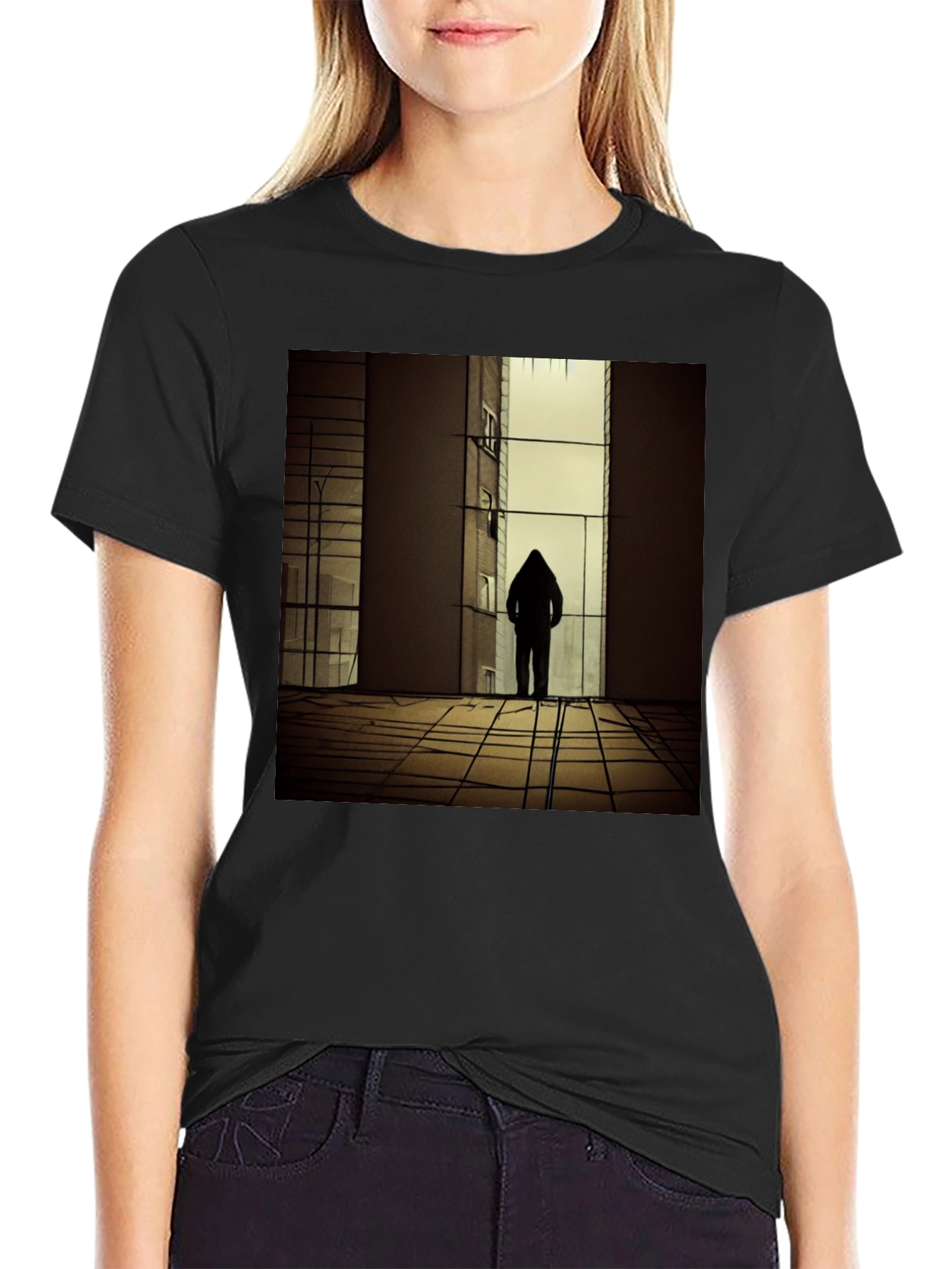 Urban Silhouette Black T-Shirt