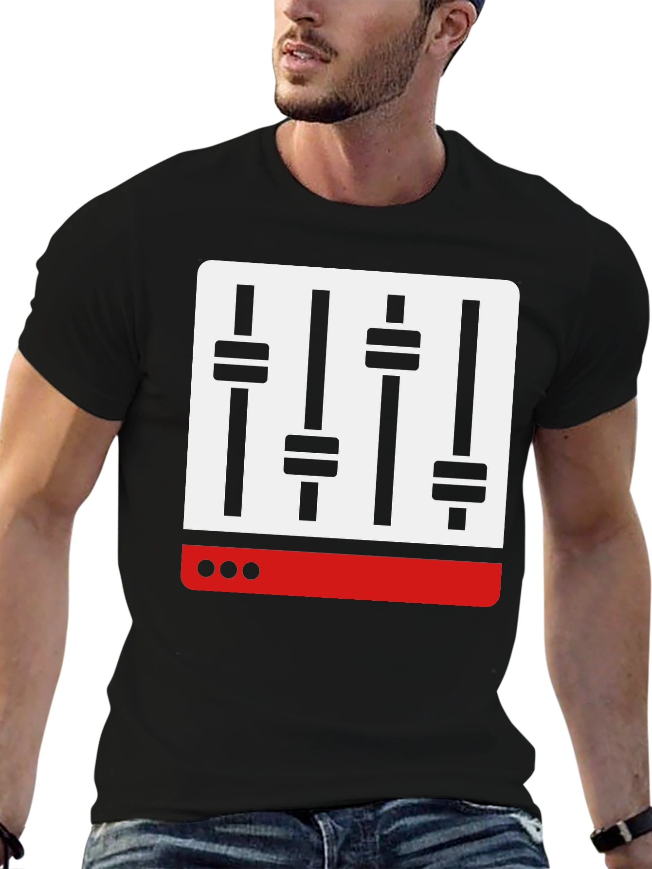 Audio Mixer Graphic T-Shirt - Music Lover Tee