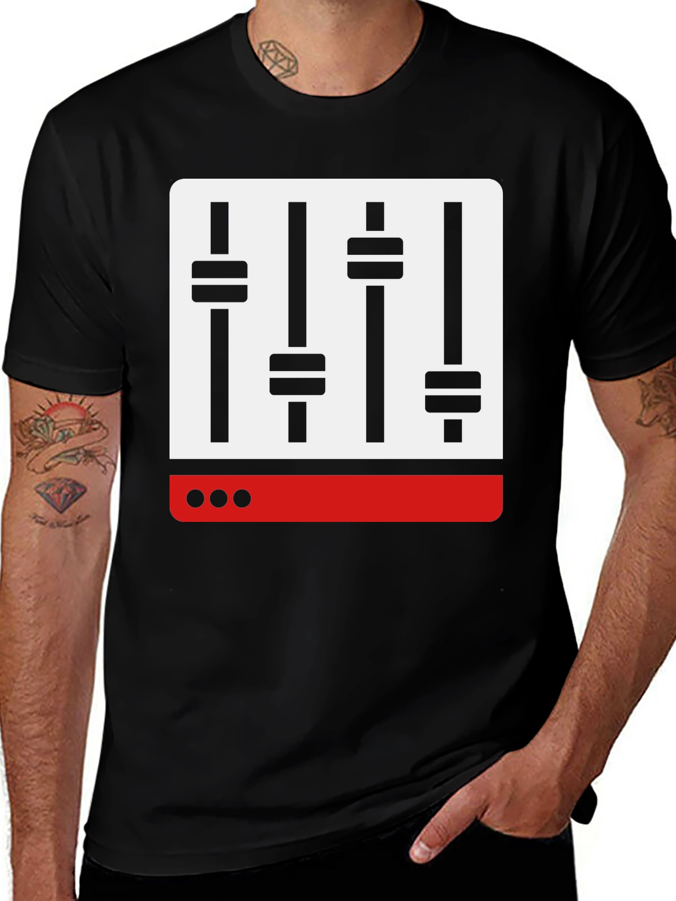 Audio Mixer Graphic T-Shirt - Music Lover Tee