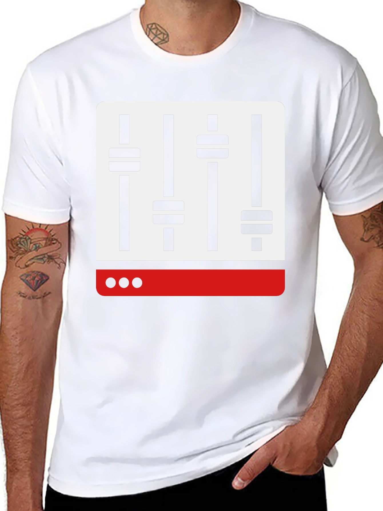 Audio Mixer Graphic T-Shirt - Music Lover Tee