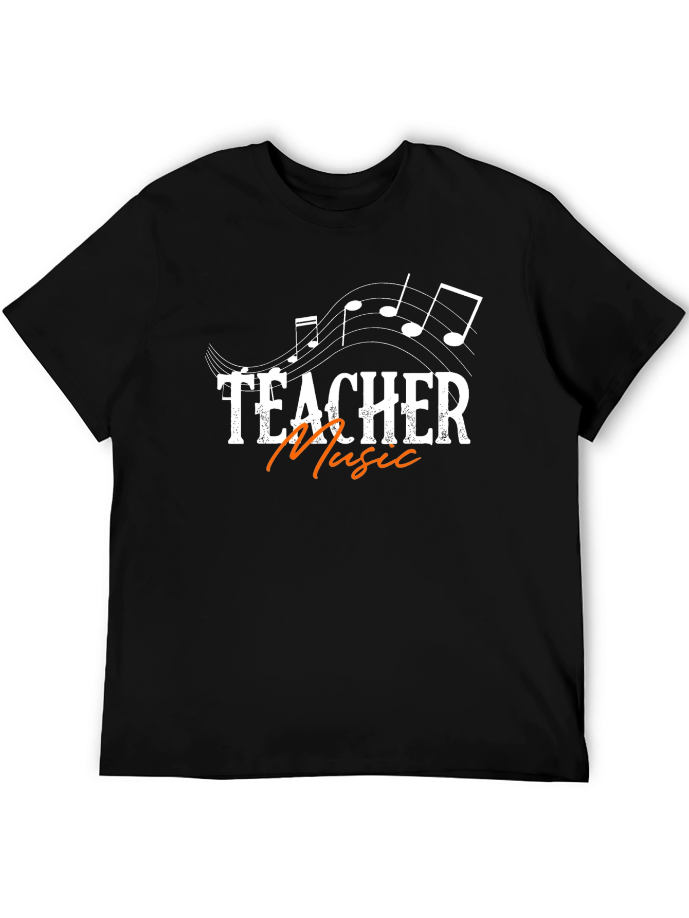 Music Teacher T-Shirt - Black Graphic Tee