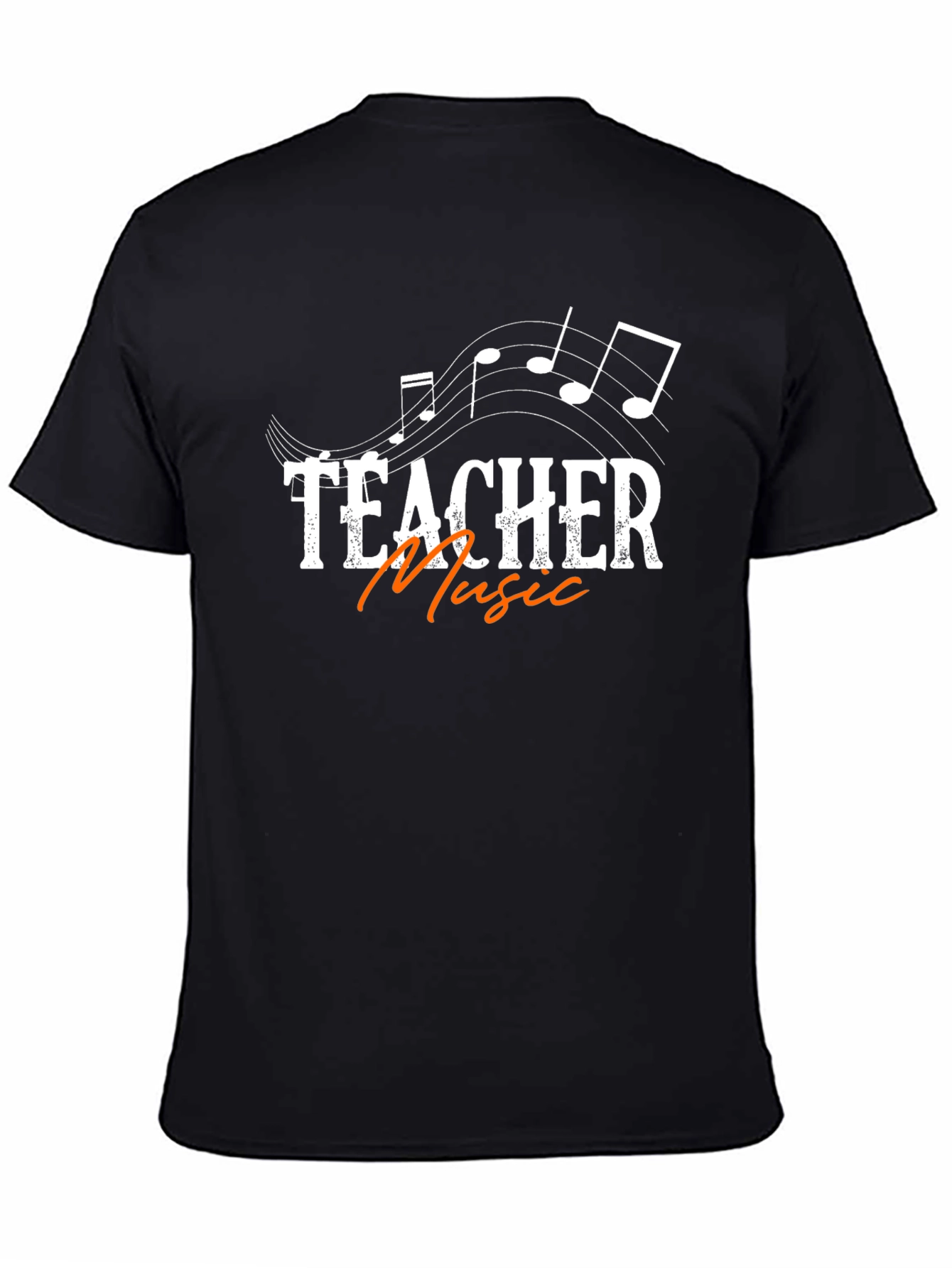 Music Teacher T-Shirt - Black Graphic Tee