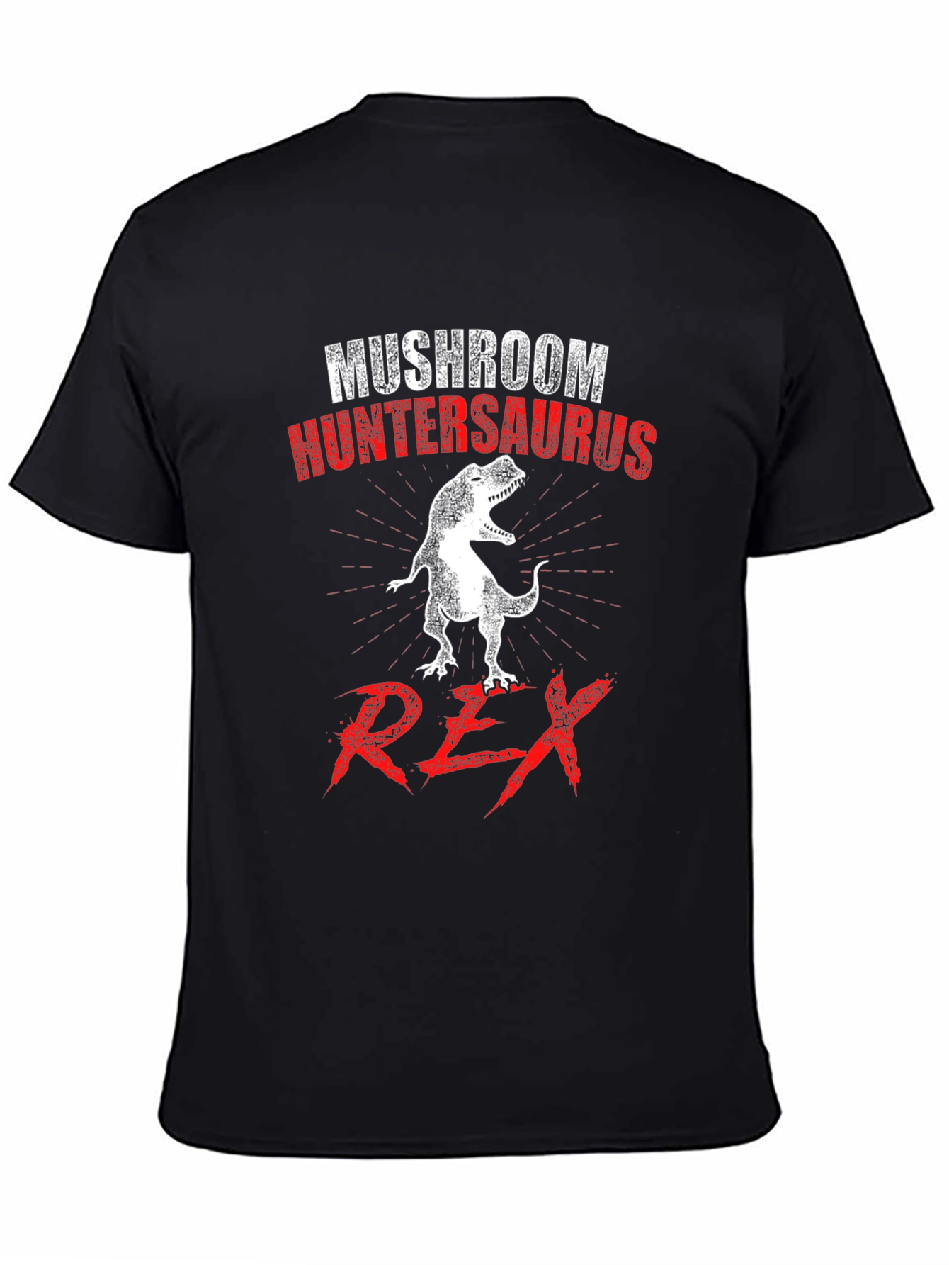 Mushroom Huntersaurus Rex T-Shirt