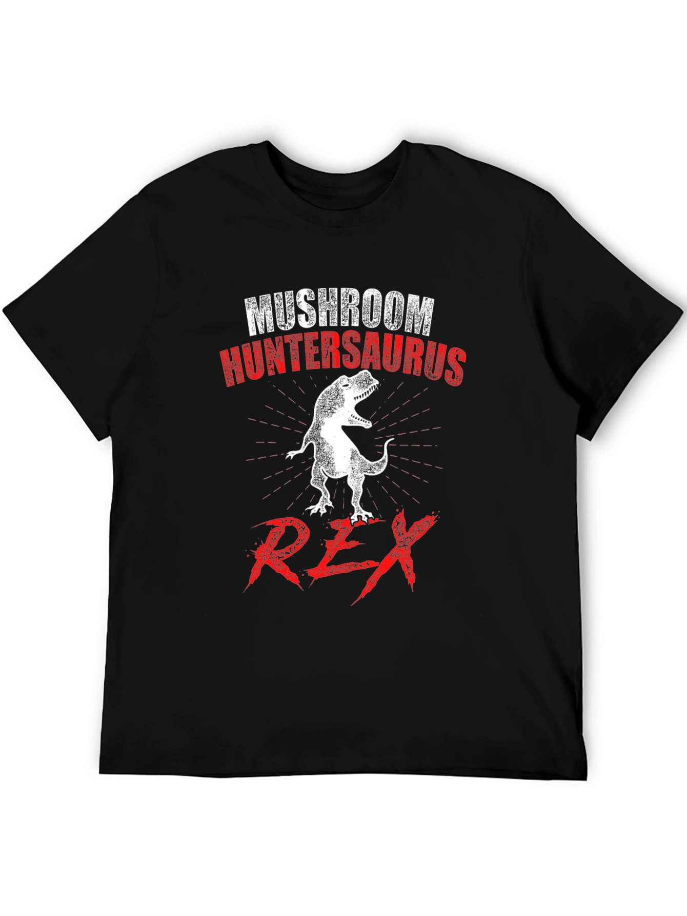 Mushroom Huntersaurus Rex T-Shirt