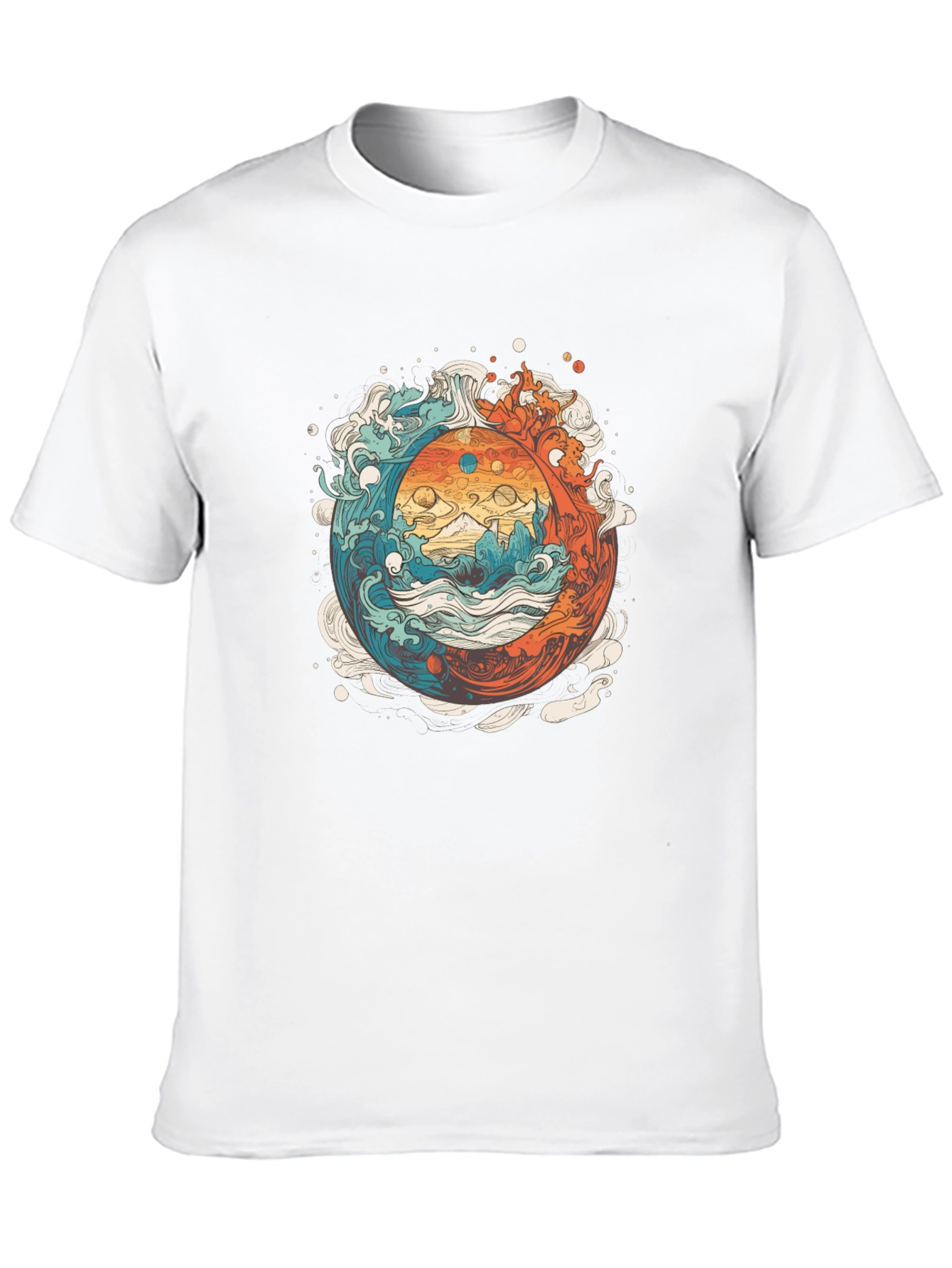 Yin Yang Fire and Water T-Shirt