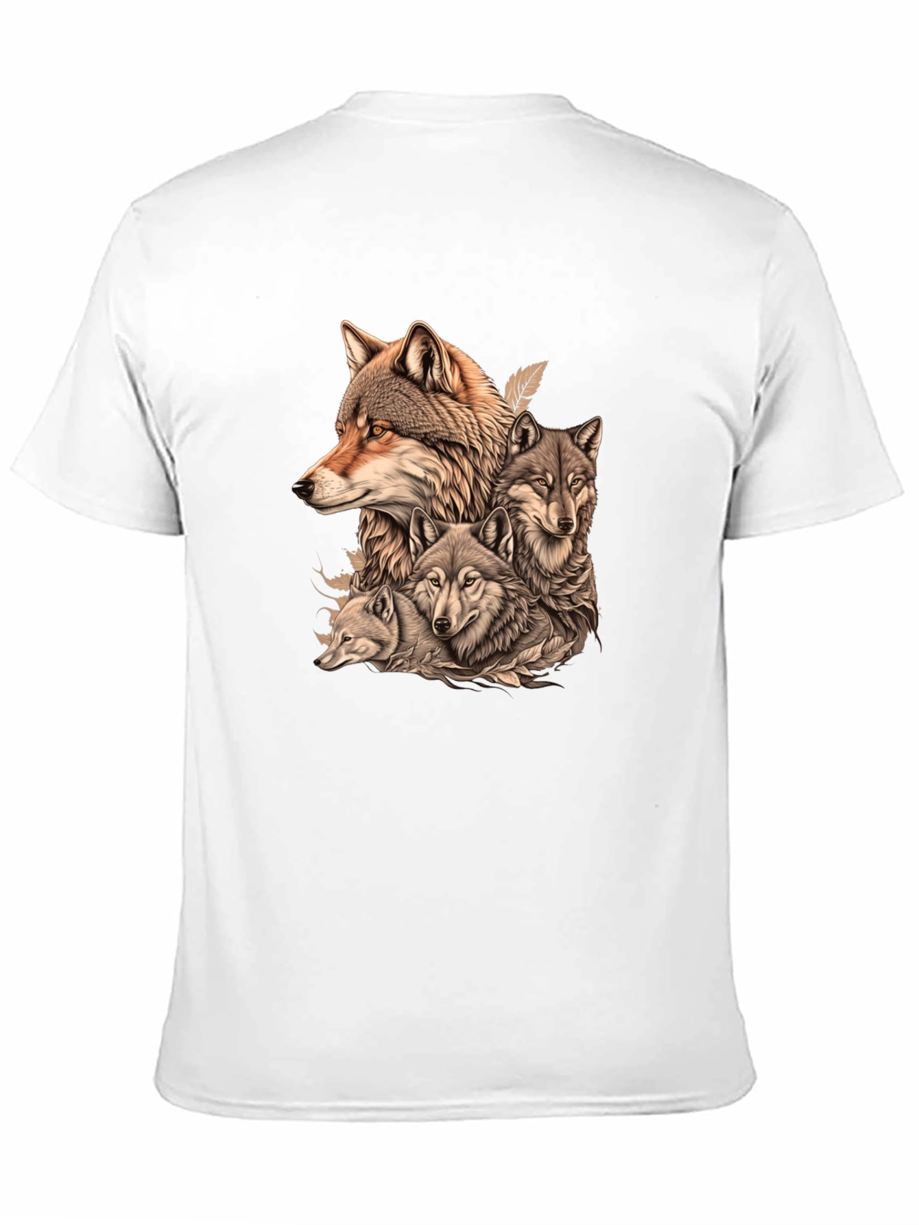 Wolf Pack Graphic Tee - Mens Black T-Shirt