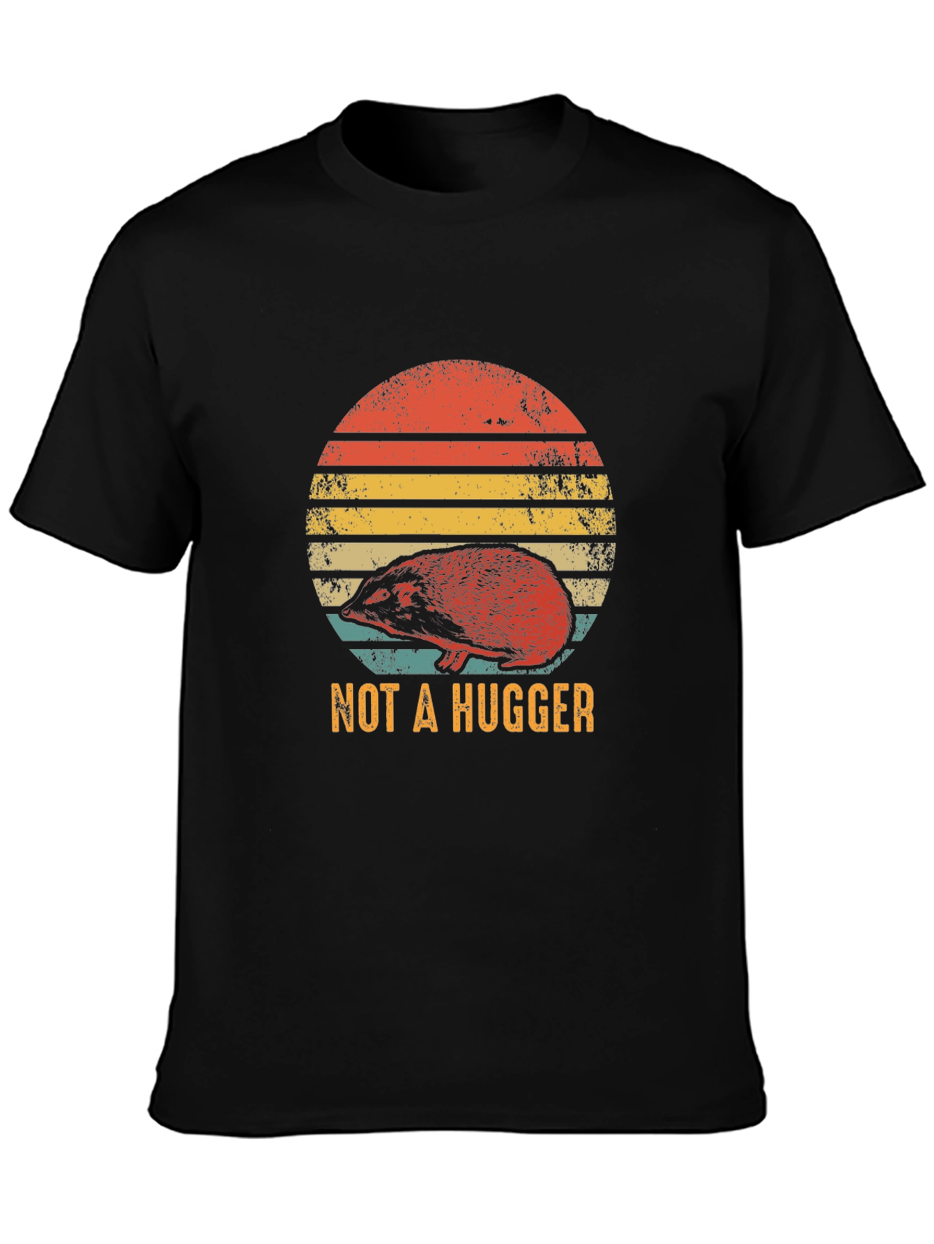 Not A Hugger Hedgehog Graphic Tee