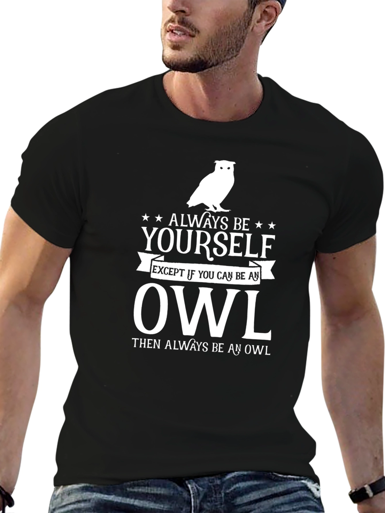 Always Be Yourself Owl Graphic Tee