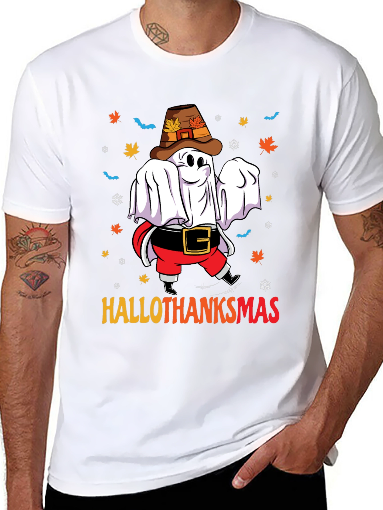 Hallothanksmas Ghost T-Shirt