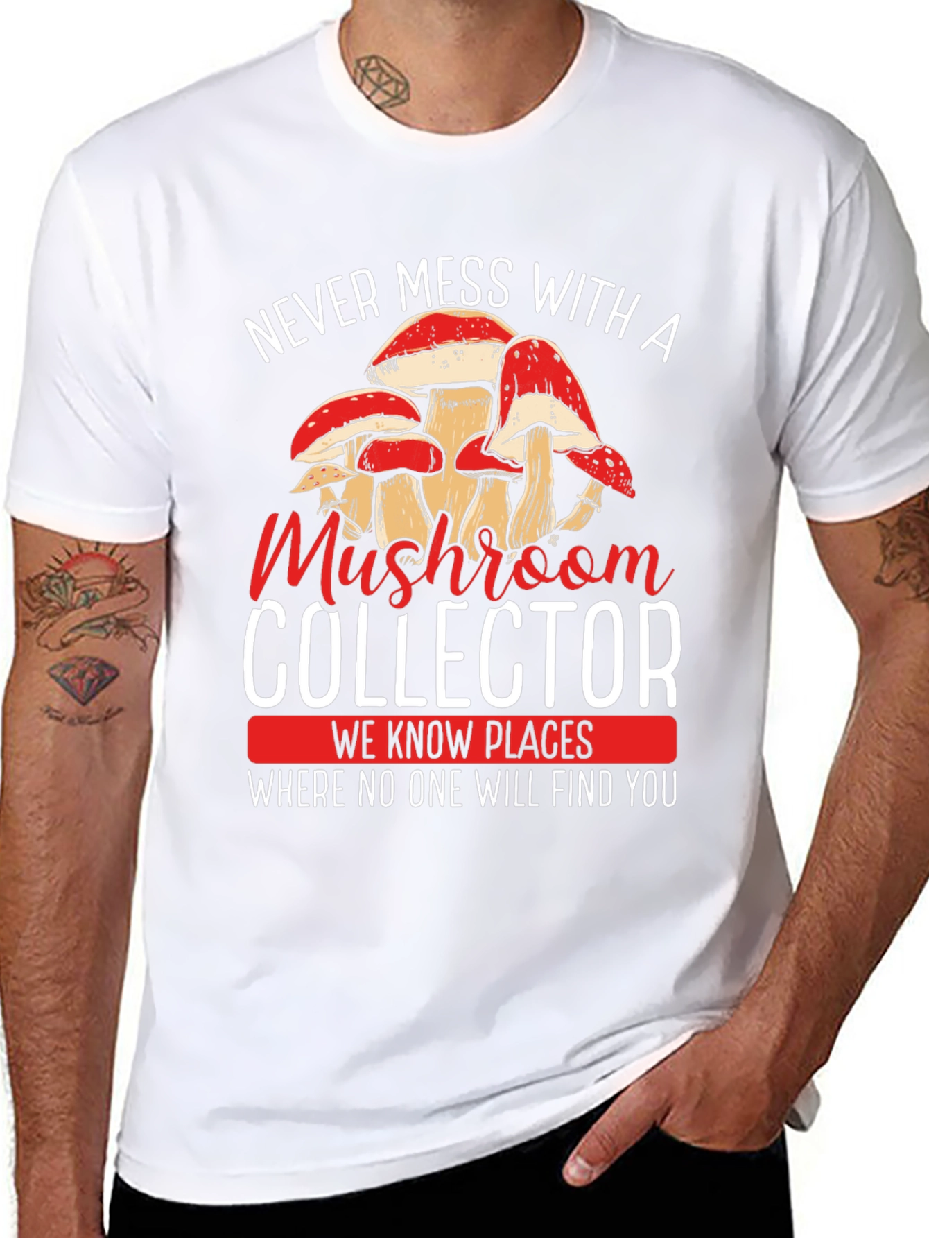 Mushroom Collector Graphic T-Shirt