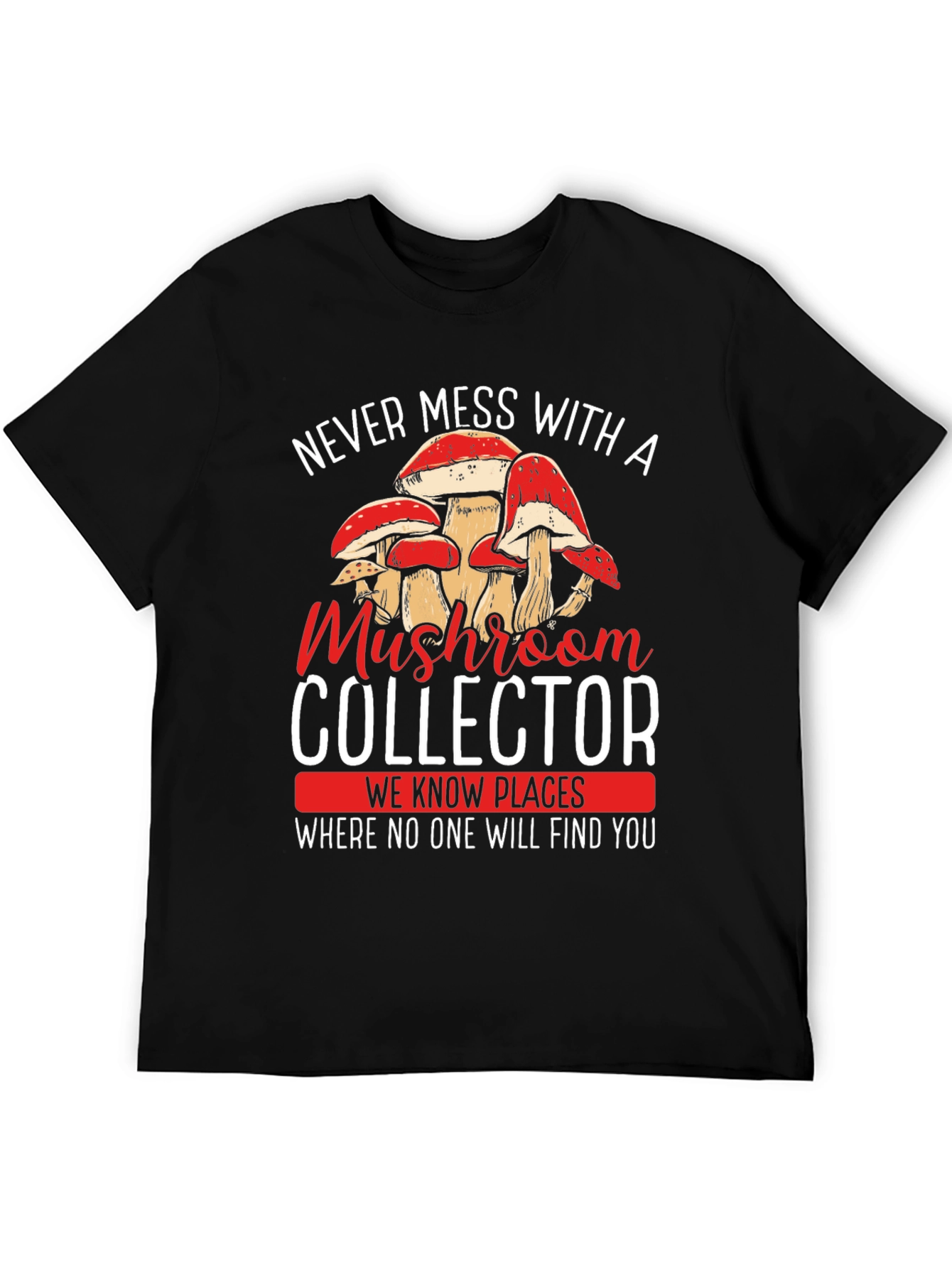 Mushroom Collector Graphic T-Shirt