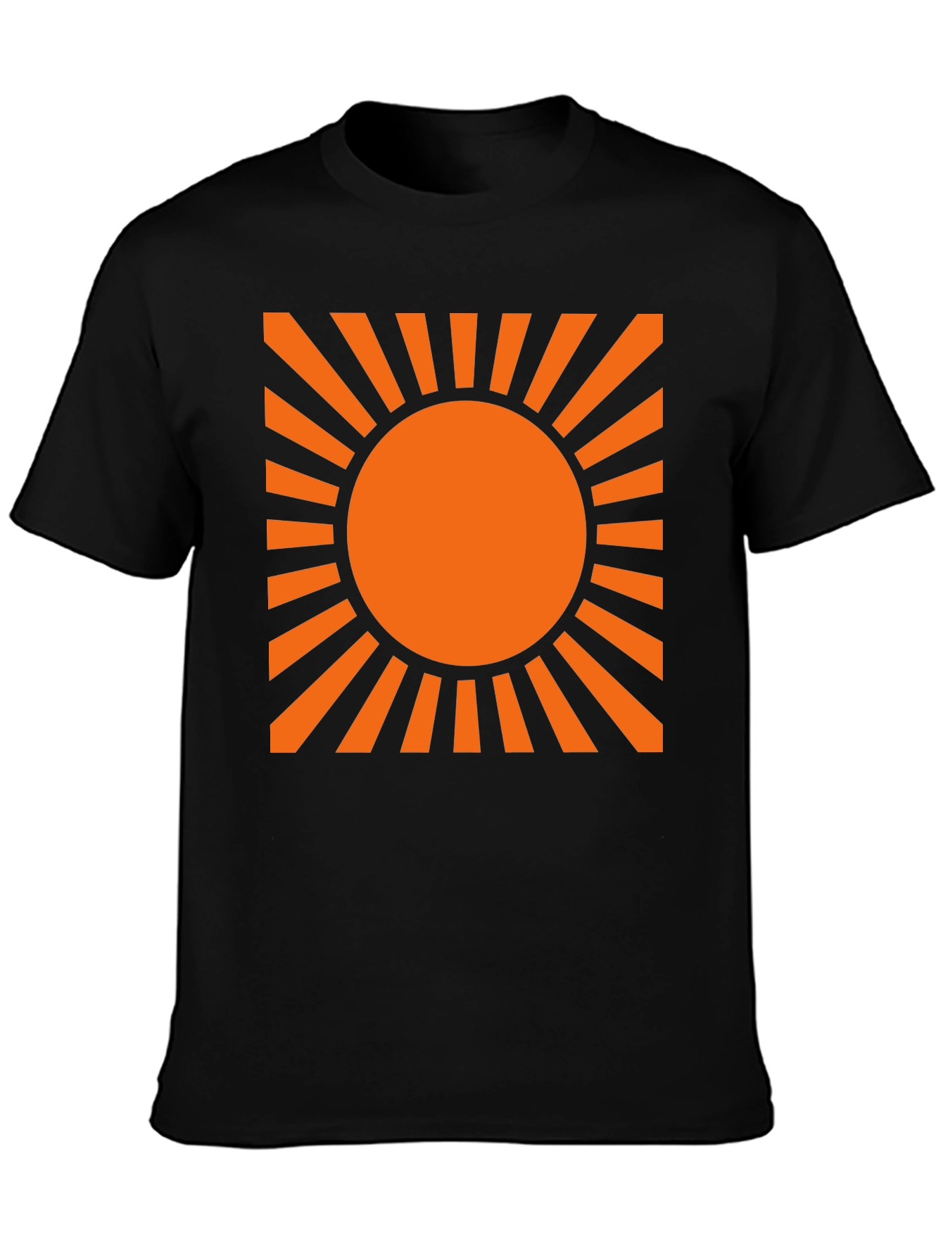 Rising Sun Graphic Tee - Black Cotton Blend