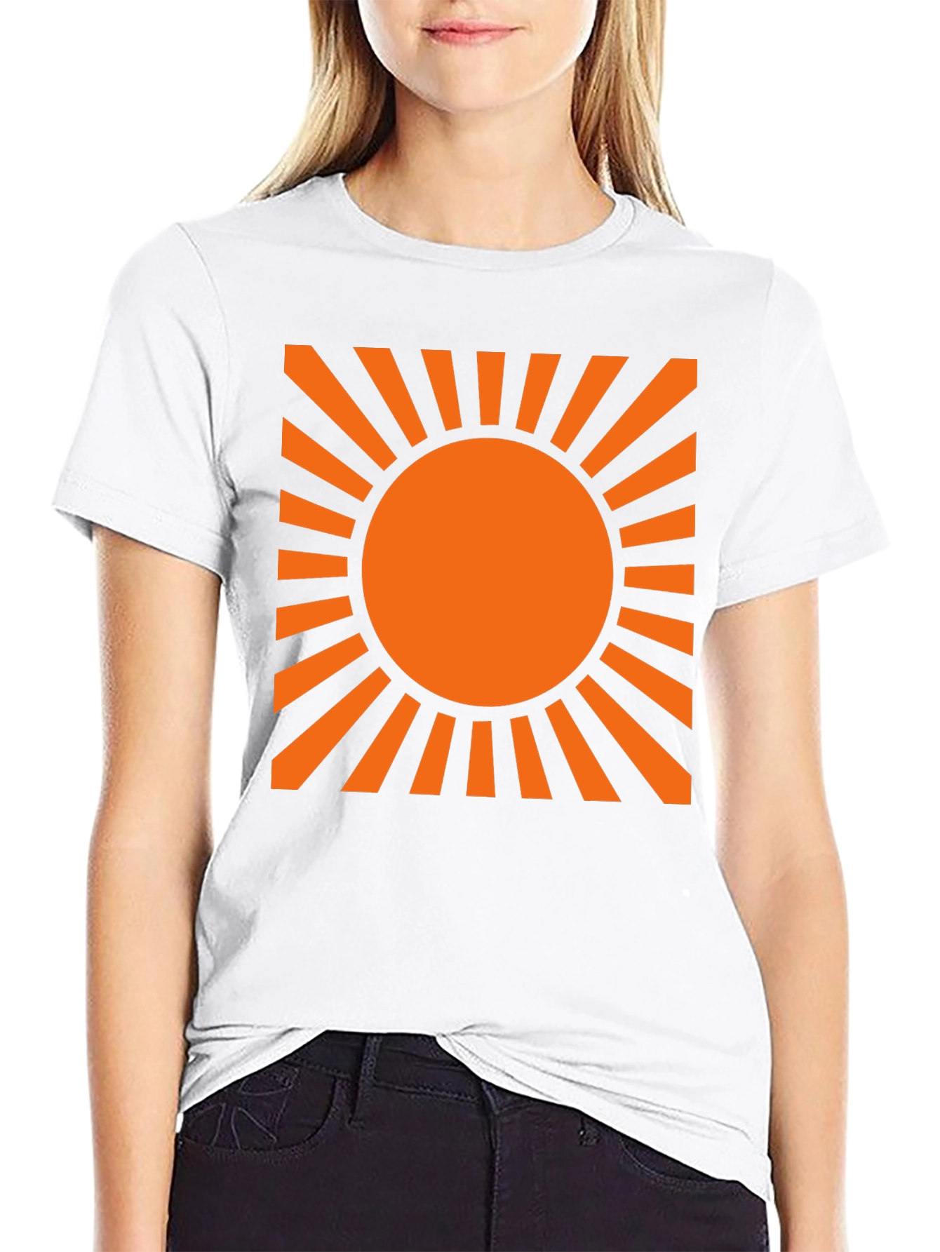 Rising Sun Graphic Tee - Black Cotton Blend