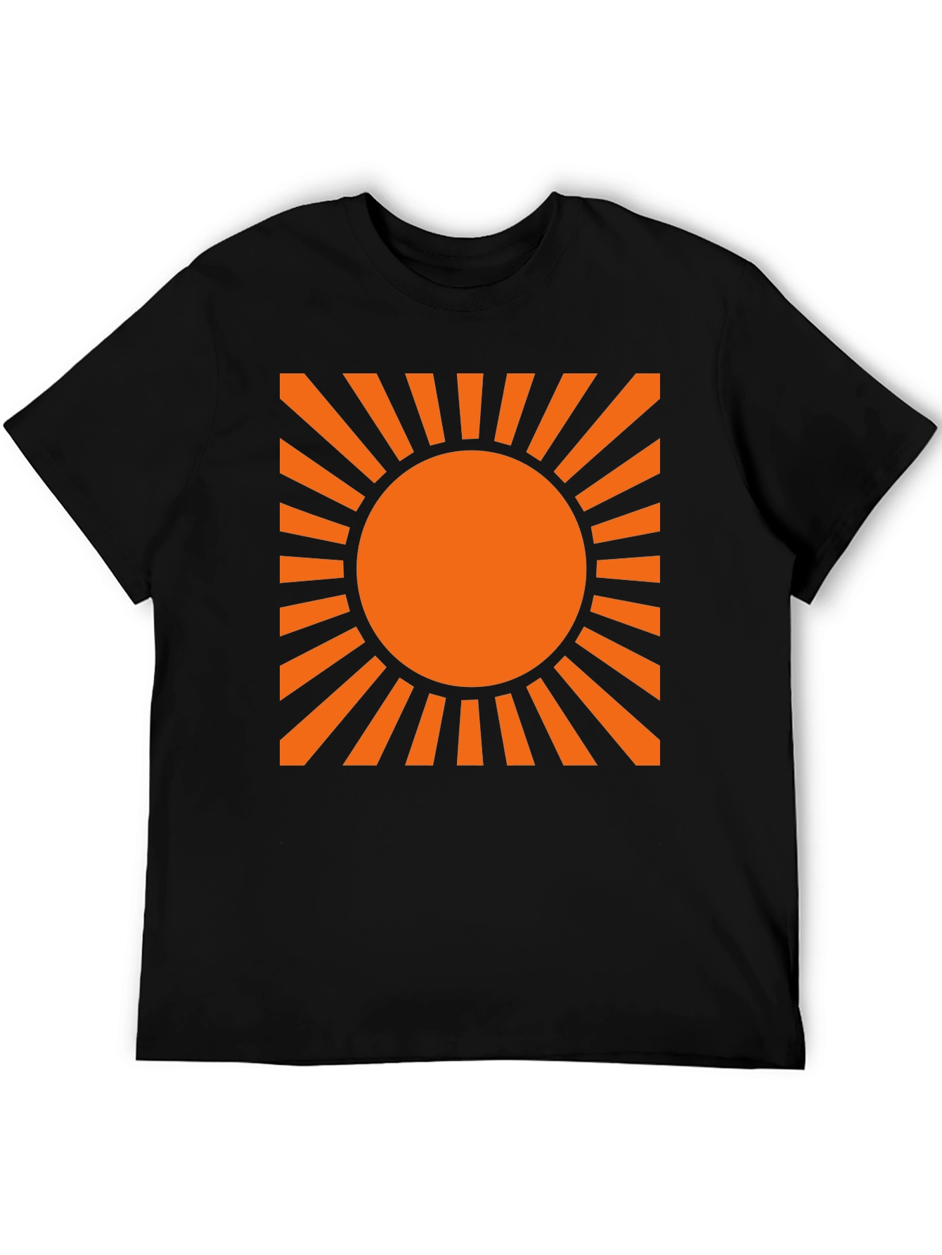 Rising Sun Graphic Tee - Black Cotton Blend