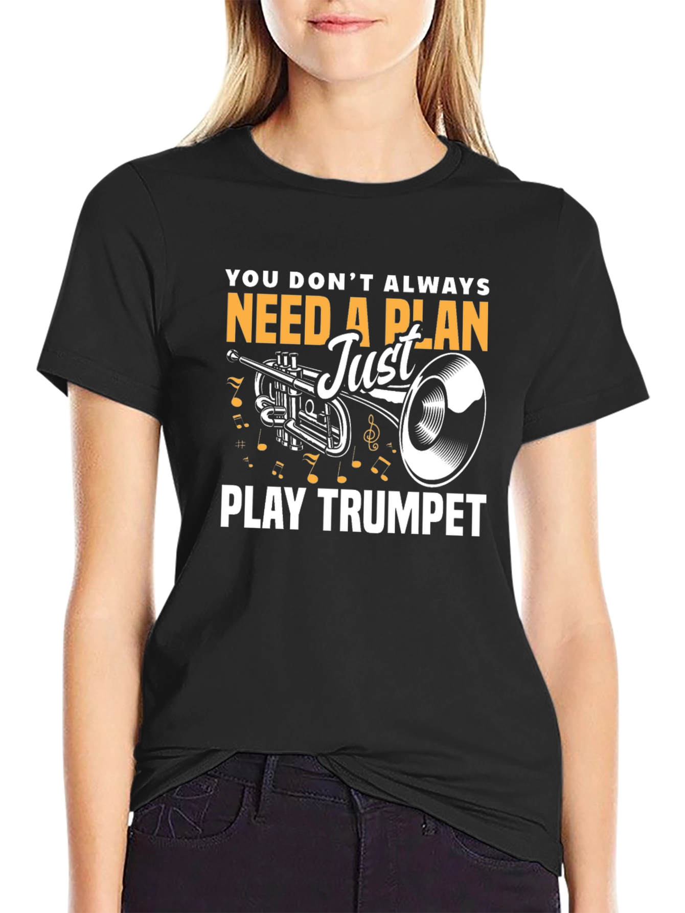 Play Trumpet Graphic T-Shirt - Music Lover Tee