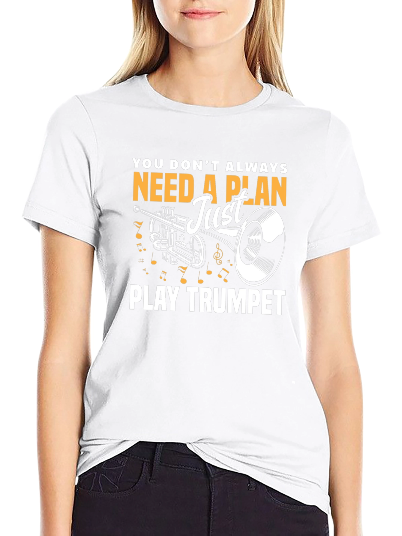 Play Trumpet Graphic T-Shirt - Music Lover Tee