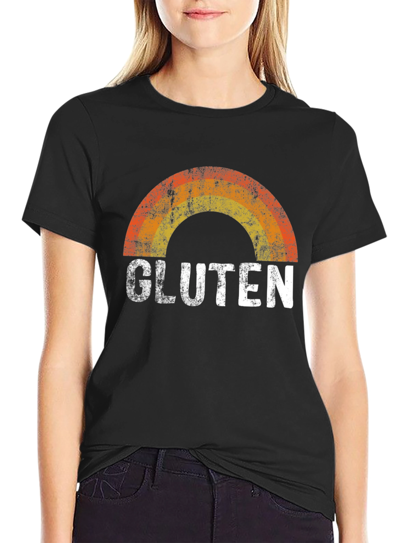 Gluten Rainbow Graphic Tee