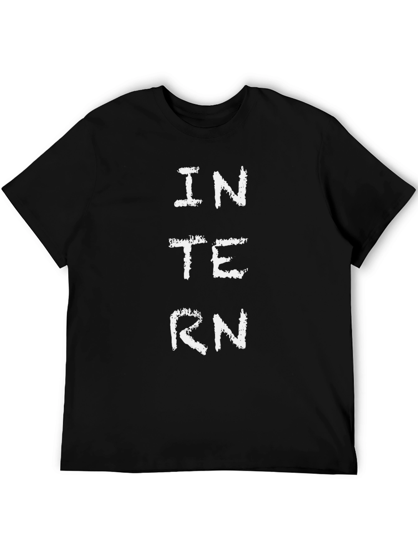 Intern T-Shirt - Black Graphic Tee