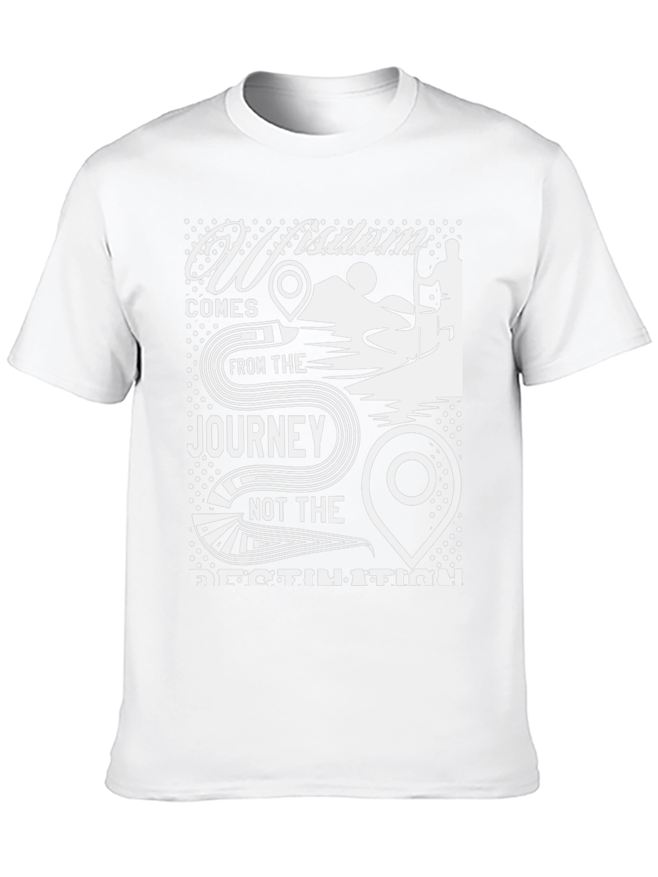 Wisdom Journey Graphic T-Shirt - Black