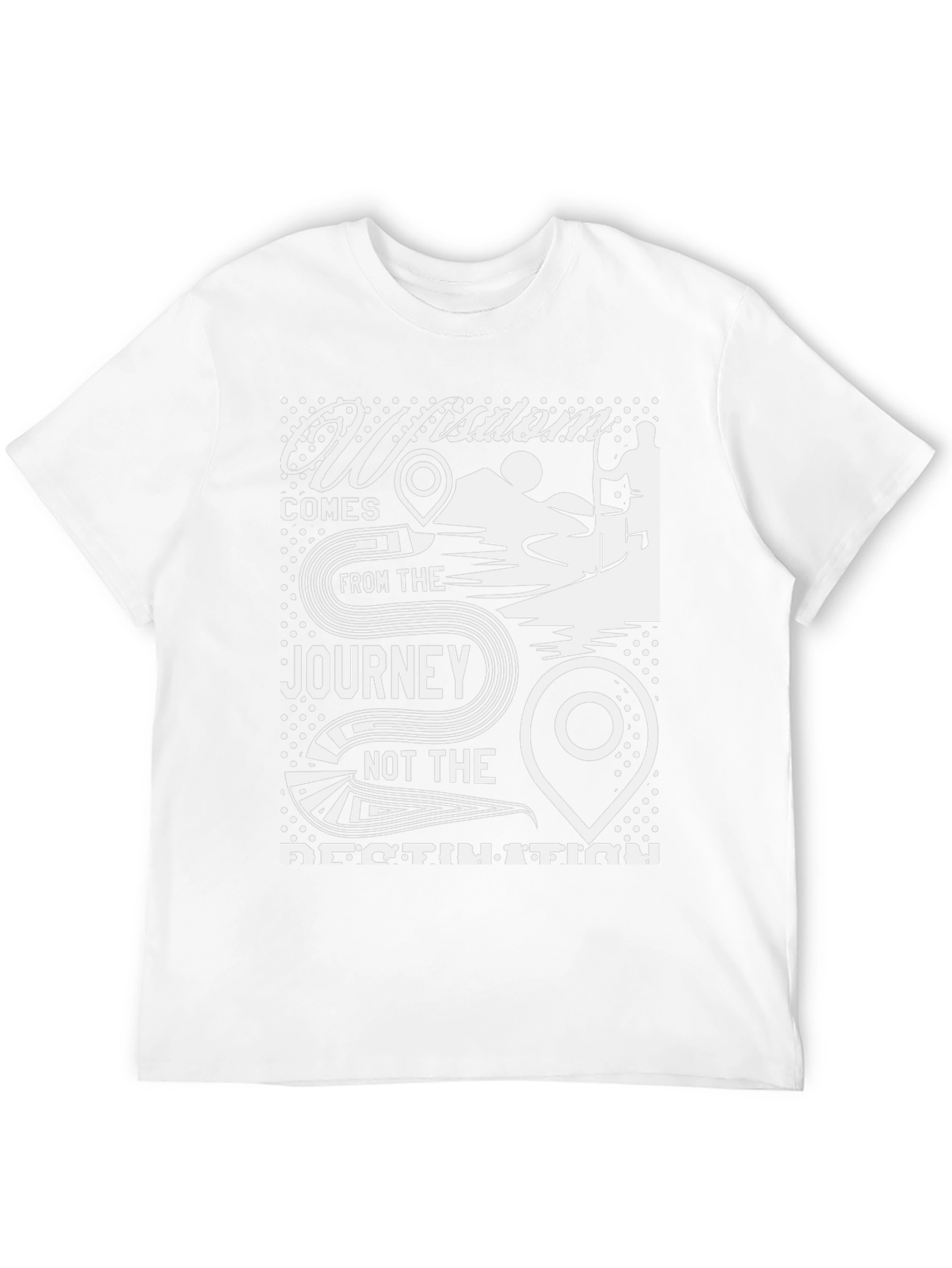 Wisdom Journey Graphic T-Shirt - Black
