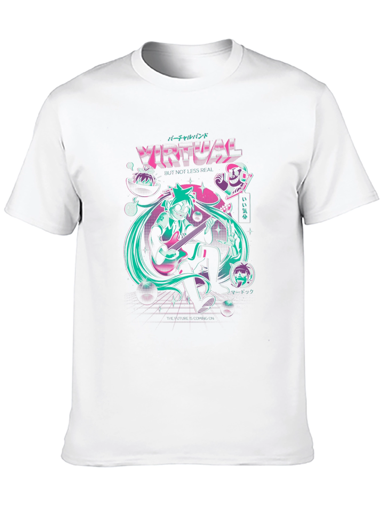 Virtual Band Graphic Tee - Unisex Black T-Shirt