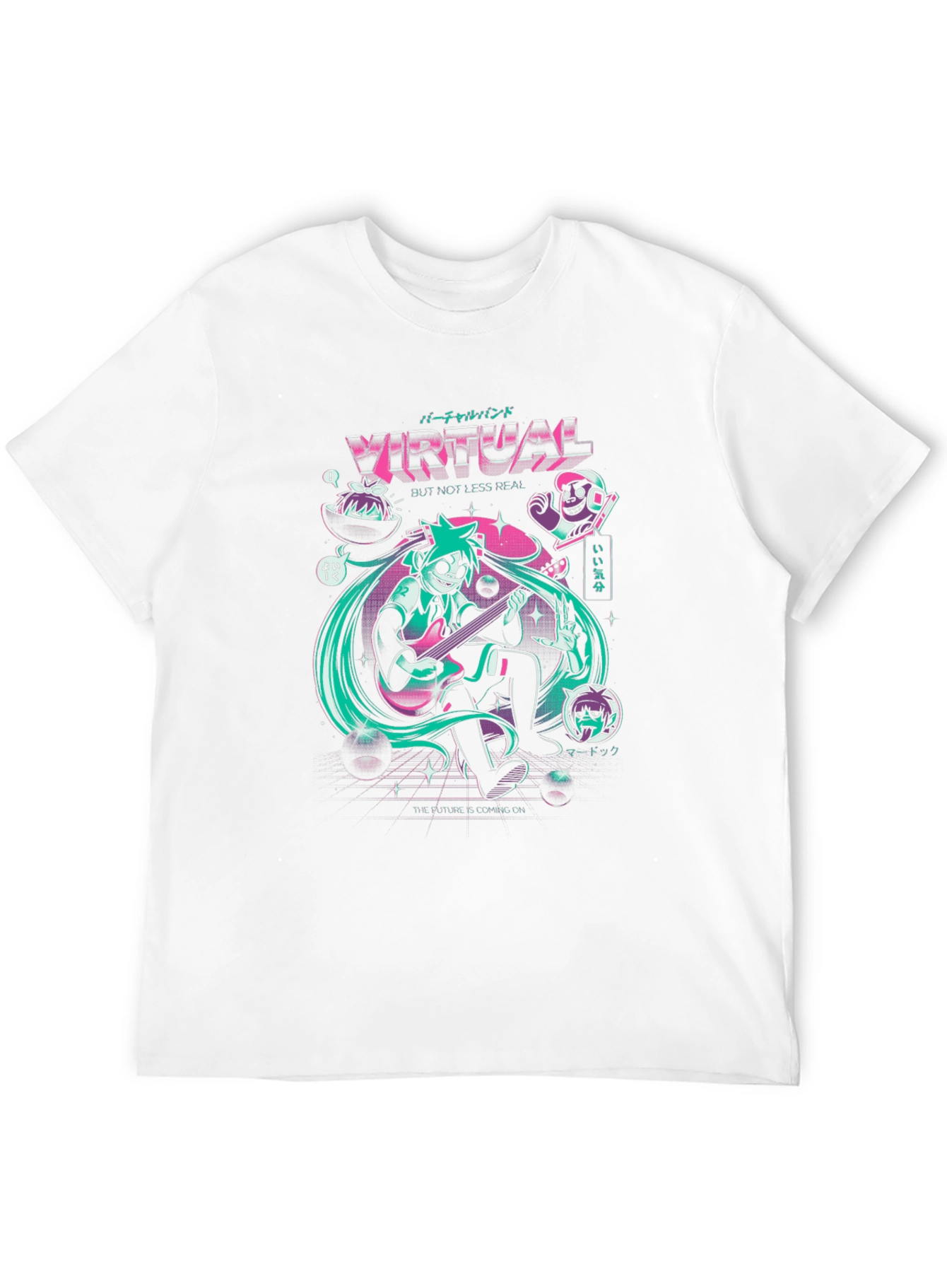 Virtual Band Graphic Tee - Unisex Black T-Shirt