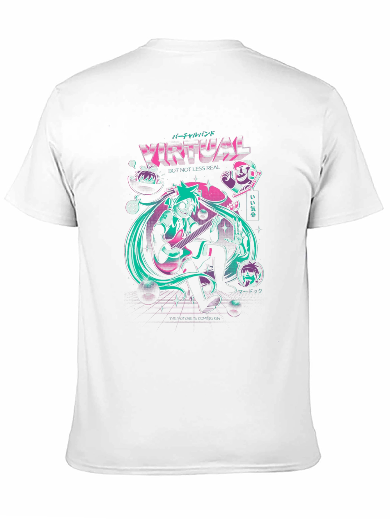 Virtual Band Graphic Tee - Unisex Black T-Shirt