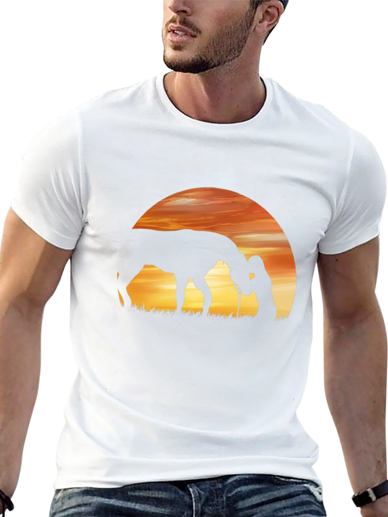 Sunset Horse & Woman Graphic Tee