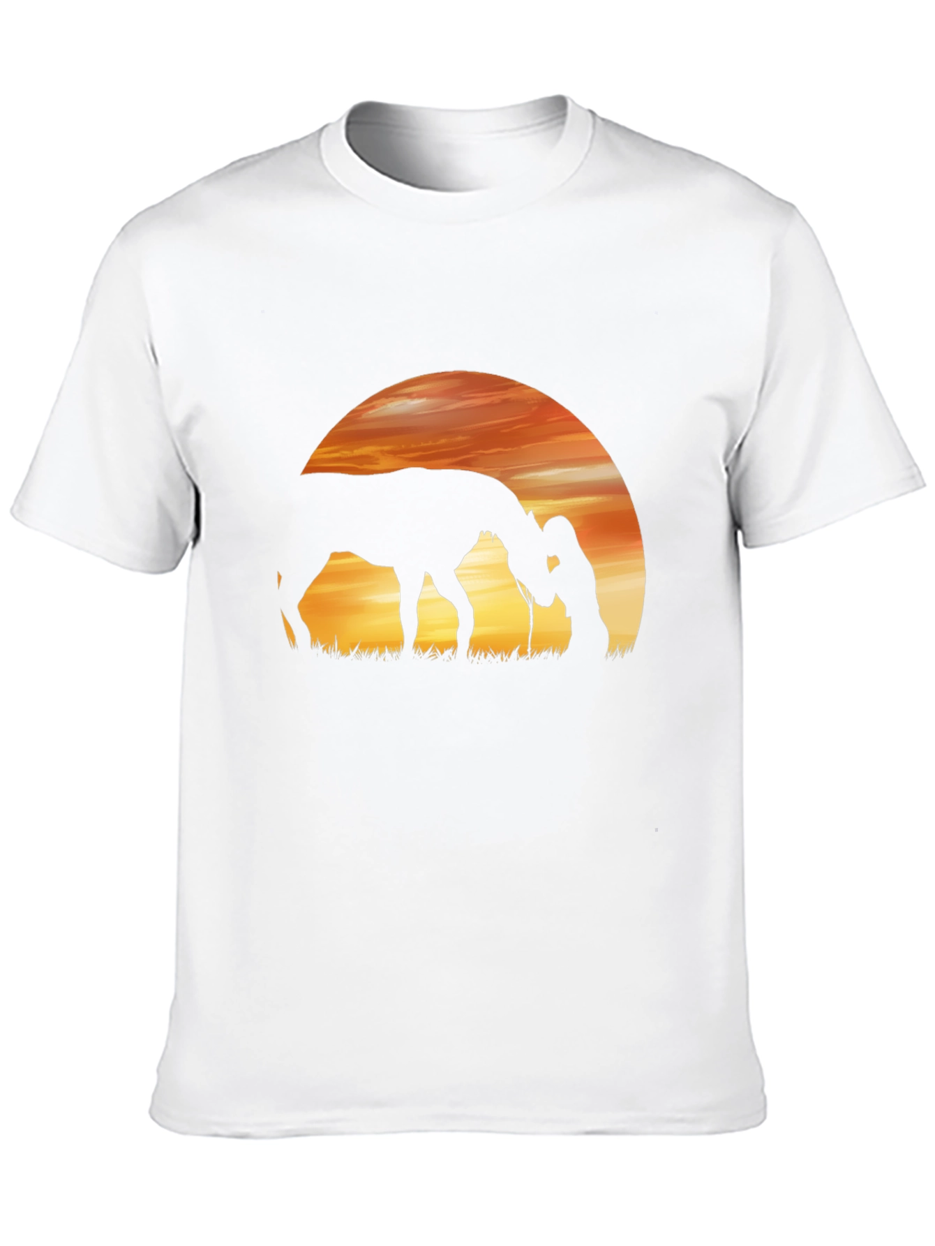 Sunset Horse & Woman Graphic Tee