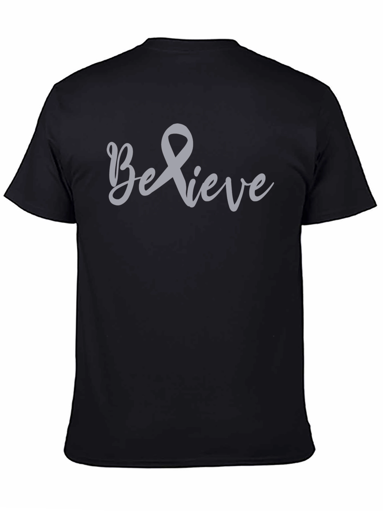 Believe Awareness Ribbon Graphic T-Shirt