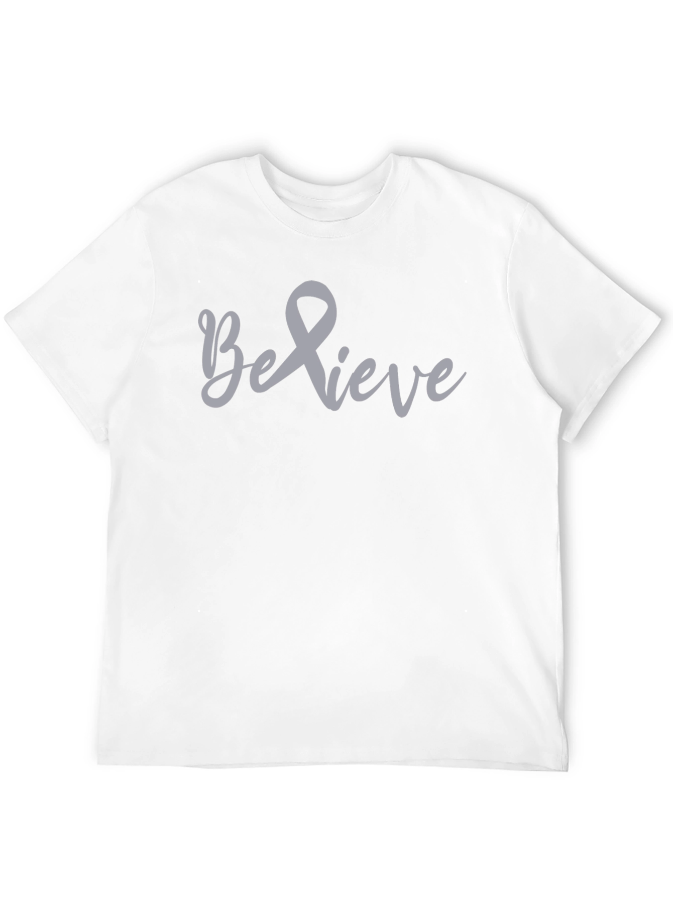 Believe Awareness Ribbon Graphic T-Shirt