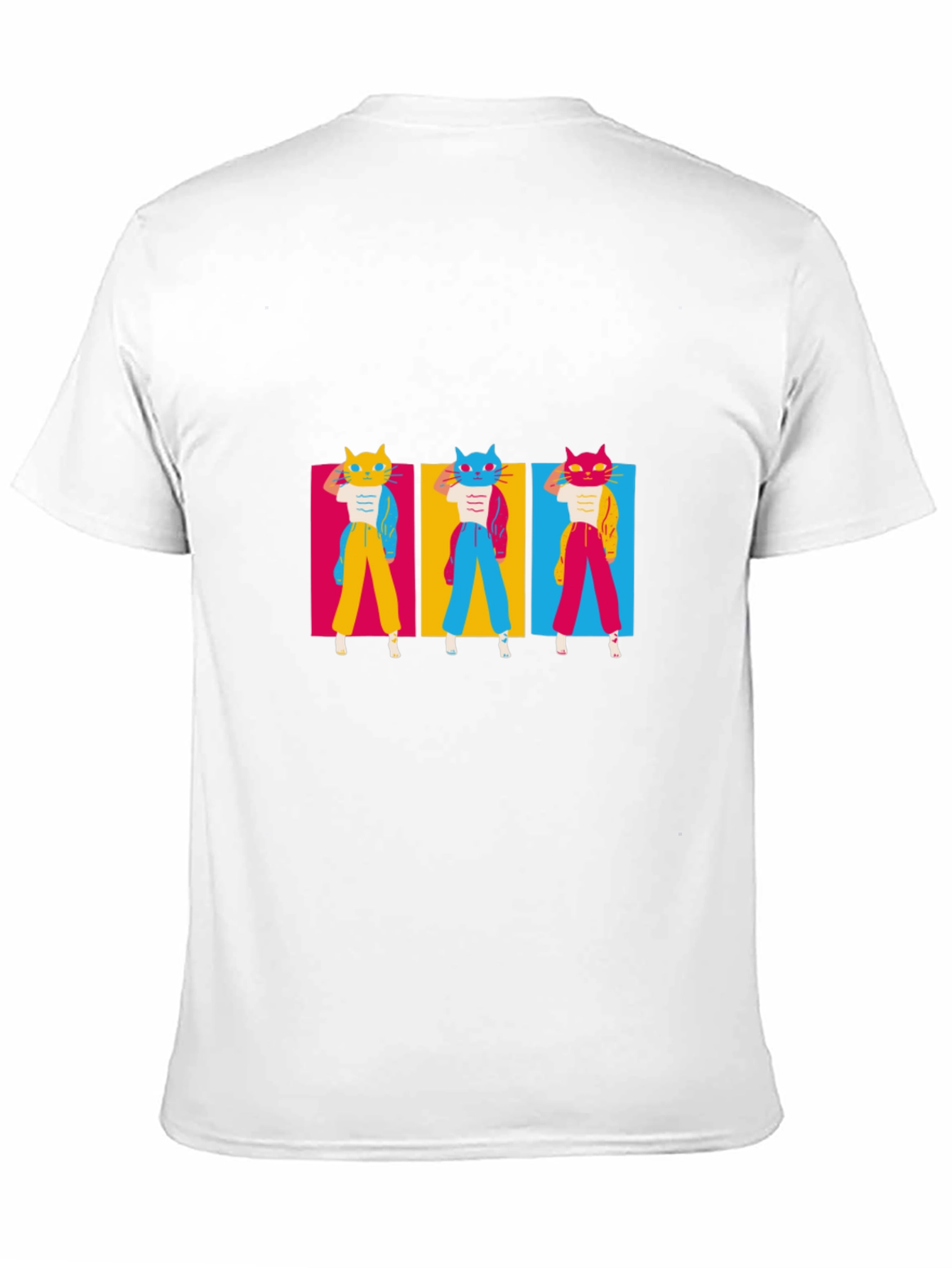 Funky Cat Pop Art T-Shirt
