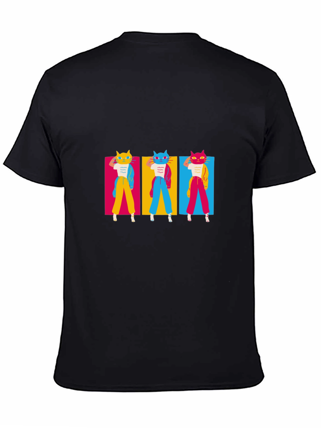 Funky Cat Pop Art T-Shirt