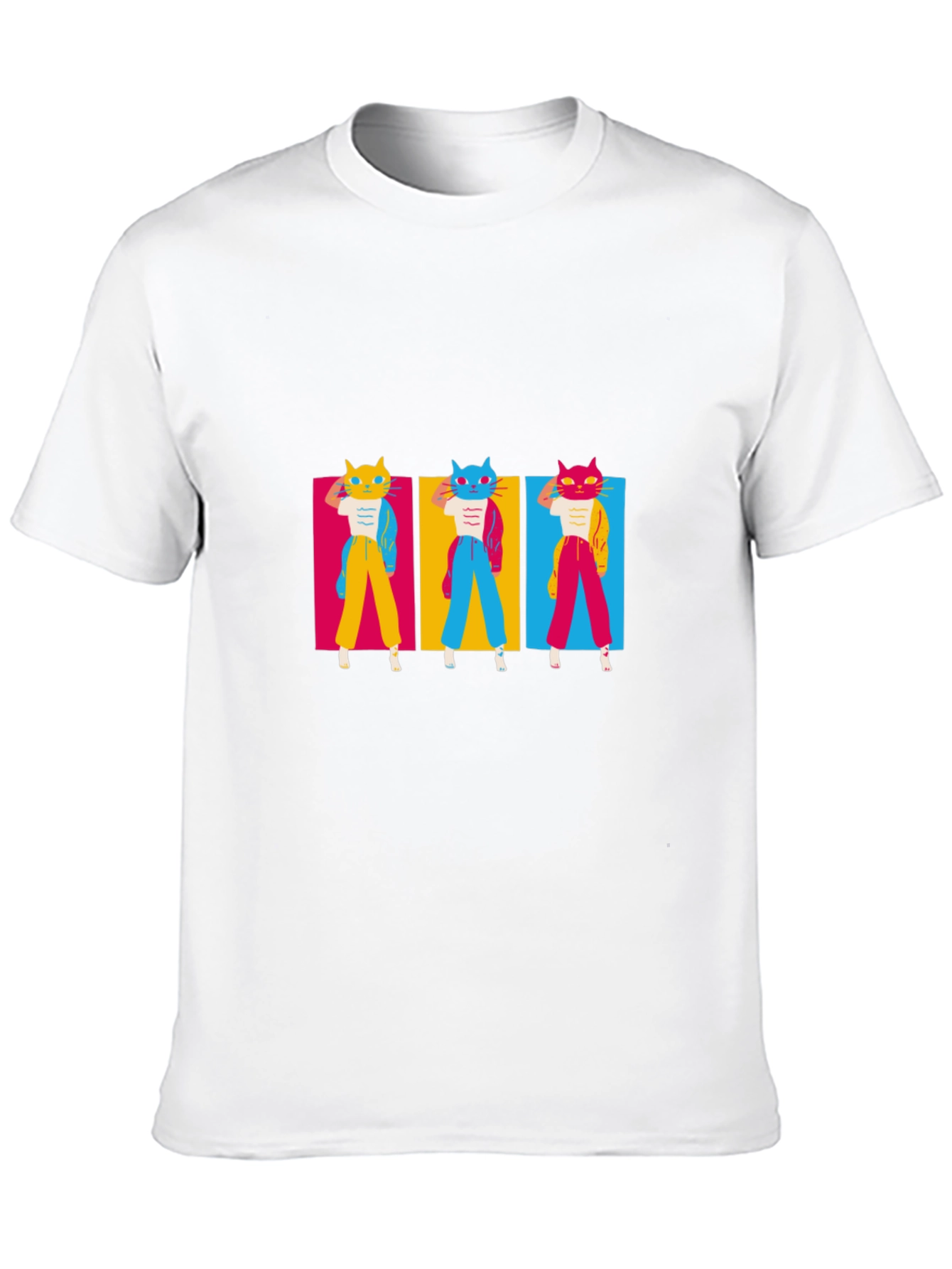 Funky Cat Pop Art T-Shirt