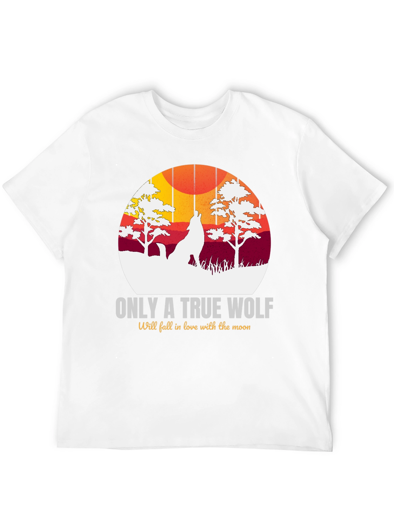 True Wolf Moon Graphic Tee - Black