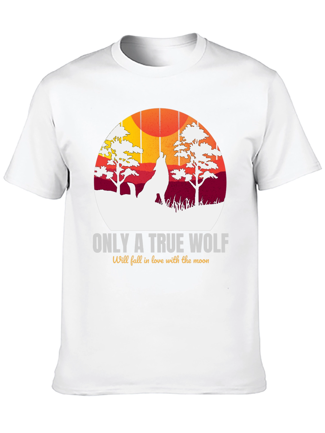 True Wolf Moon Graphic Tee - Black