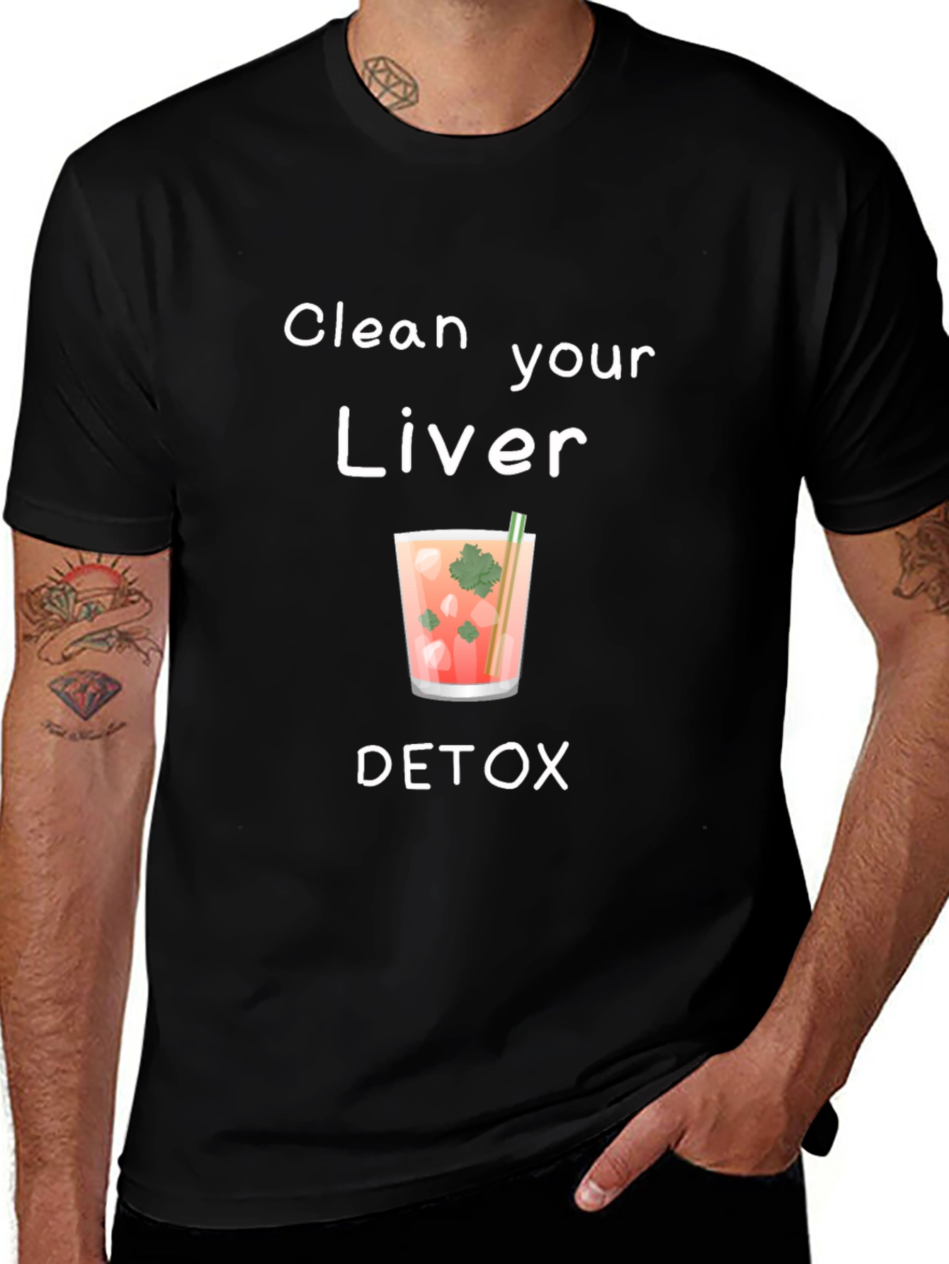 Clean Your Liver Detox T-Shirt - Healthy Living Tee