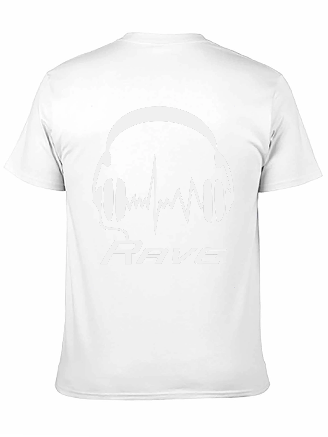 Rave Headphones Graphic Tee - Black