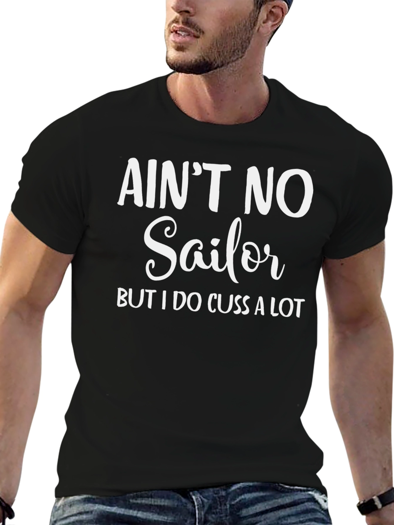 Aint No Sailor T-Shirt Funny Sarcastic Tee